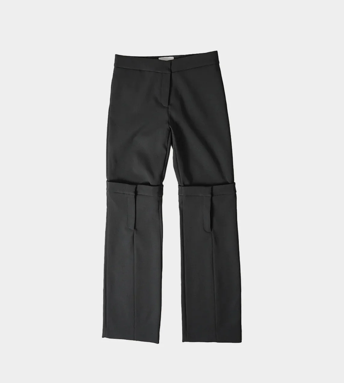 MARINE SERRE Open Knee Tailored Trousers - Black - Image 6