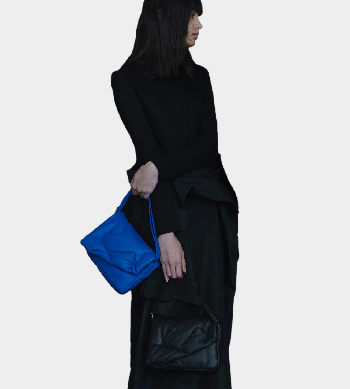 Yohji Yamamoto Discord Small Quilted Crossbody Bag - Black - Image 5