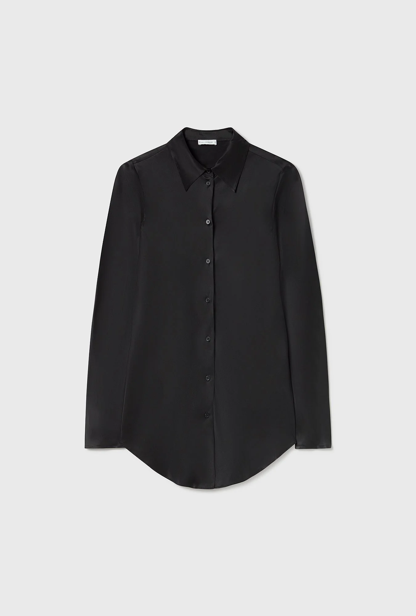 Silk Laundry BIAS CUT SHIRT - BLACK - Image 2
