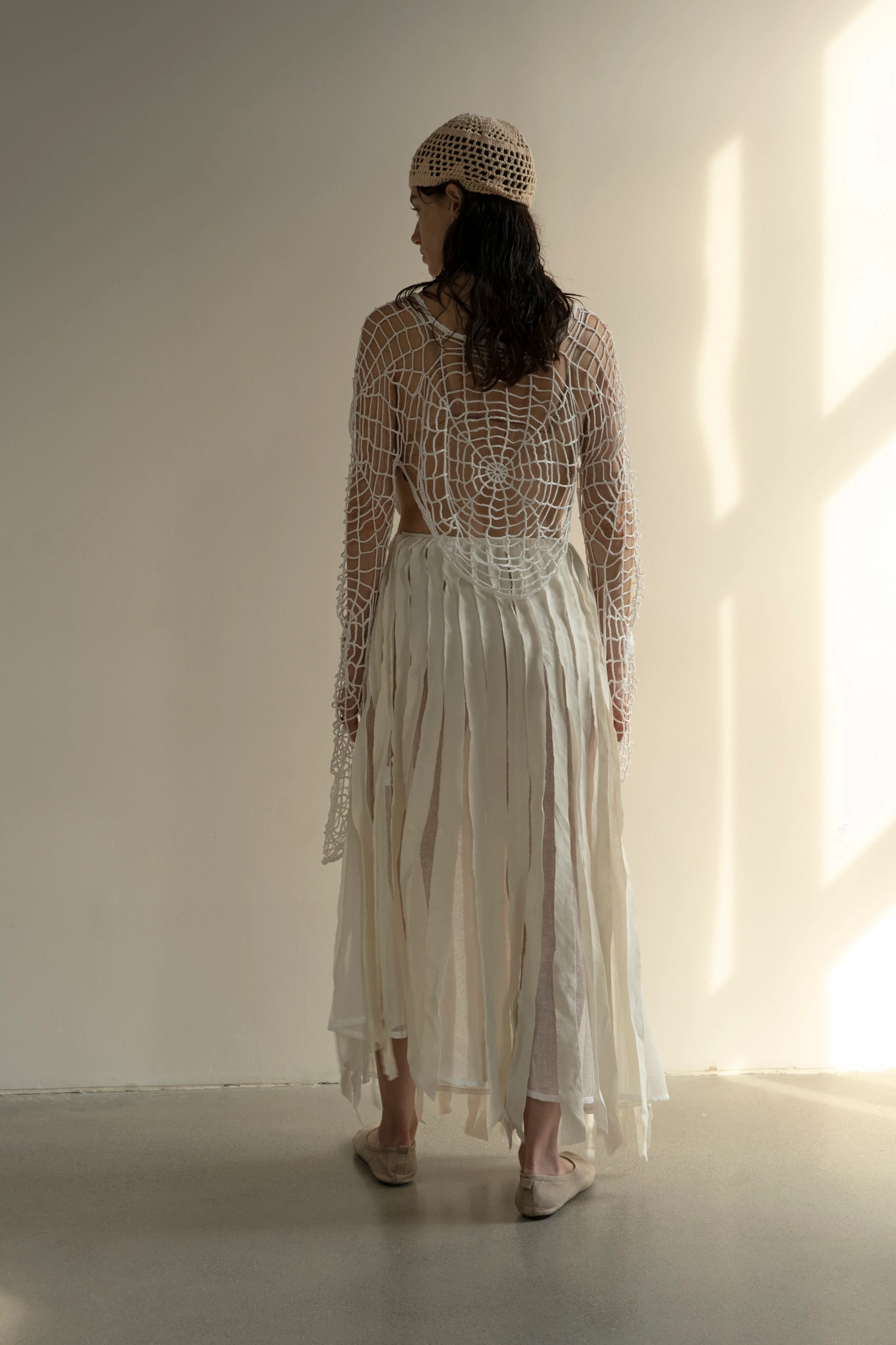 K M by L A N G E Lapsha Linen Skirt - White - Image 10