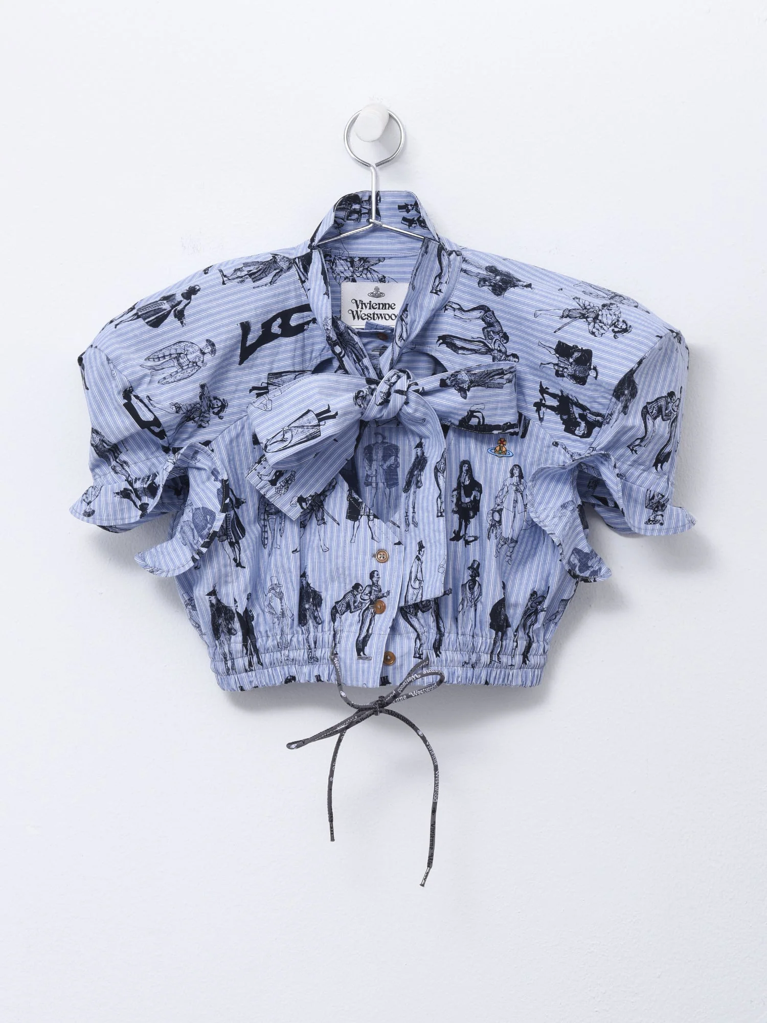 Vivienne Westwood CROPPED FOOTBALL HEART SHIRT - EVOLUTION OF MEN