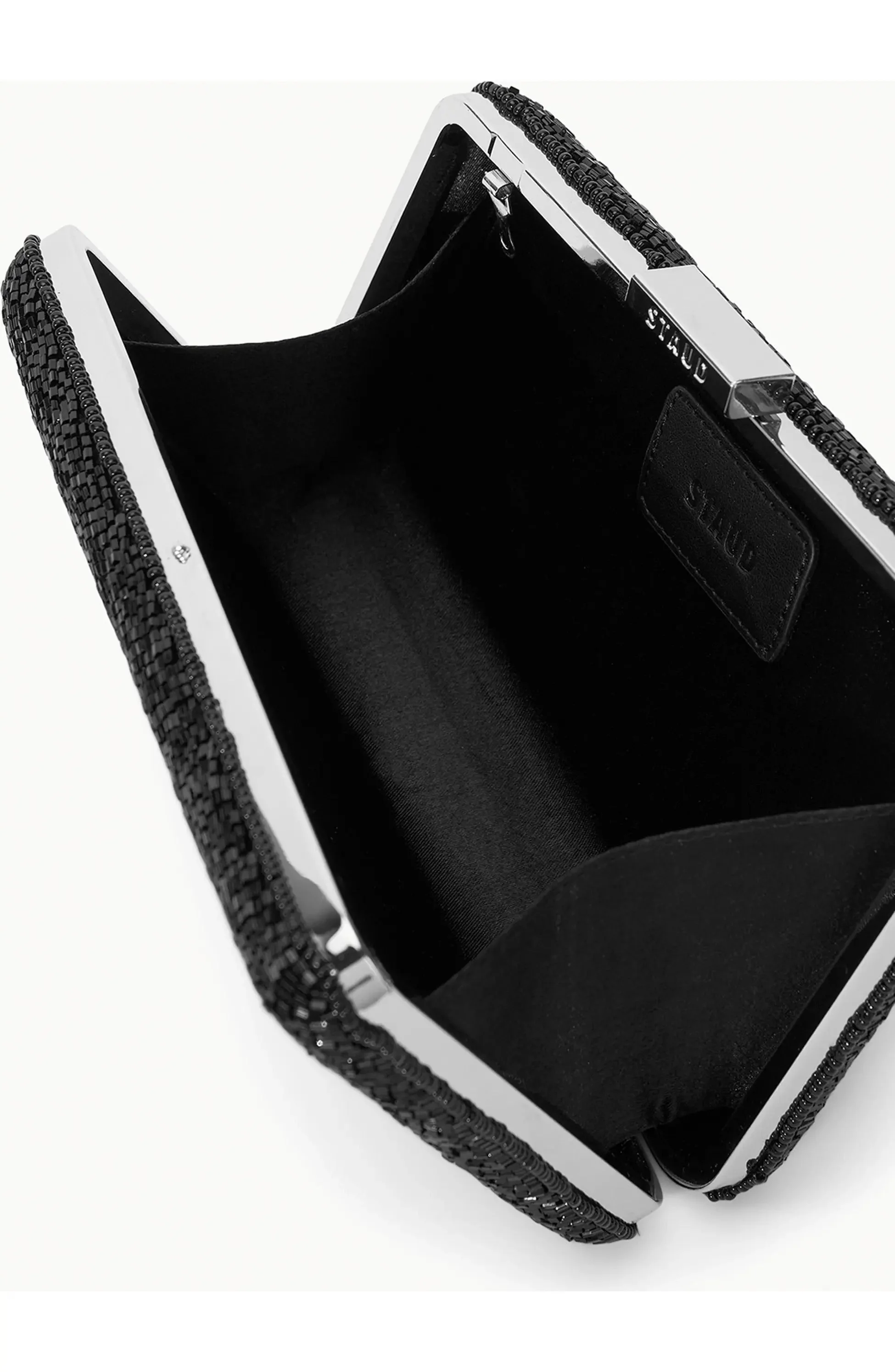 Staud Carmella Beaded Clutch - Black Starfish - Image 2