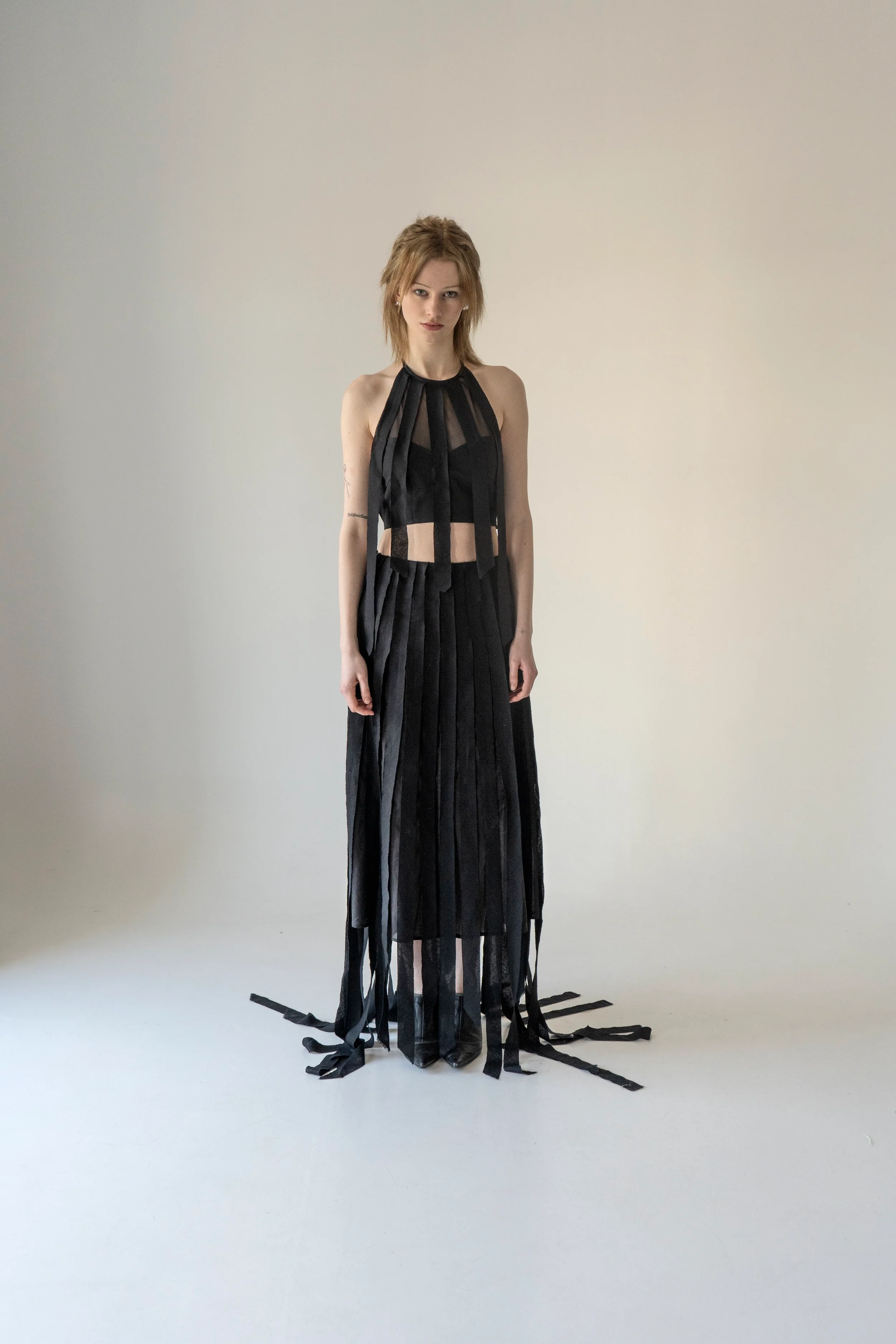 K M by L A N G E Lapsha Linen Top - Black - Image 5