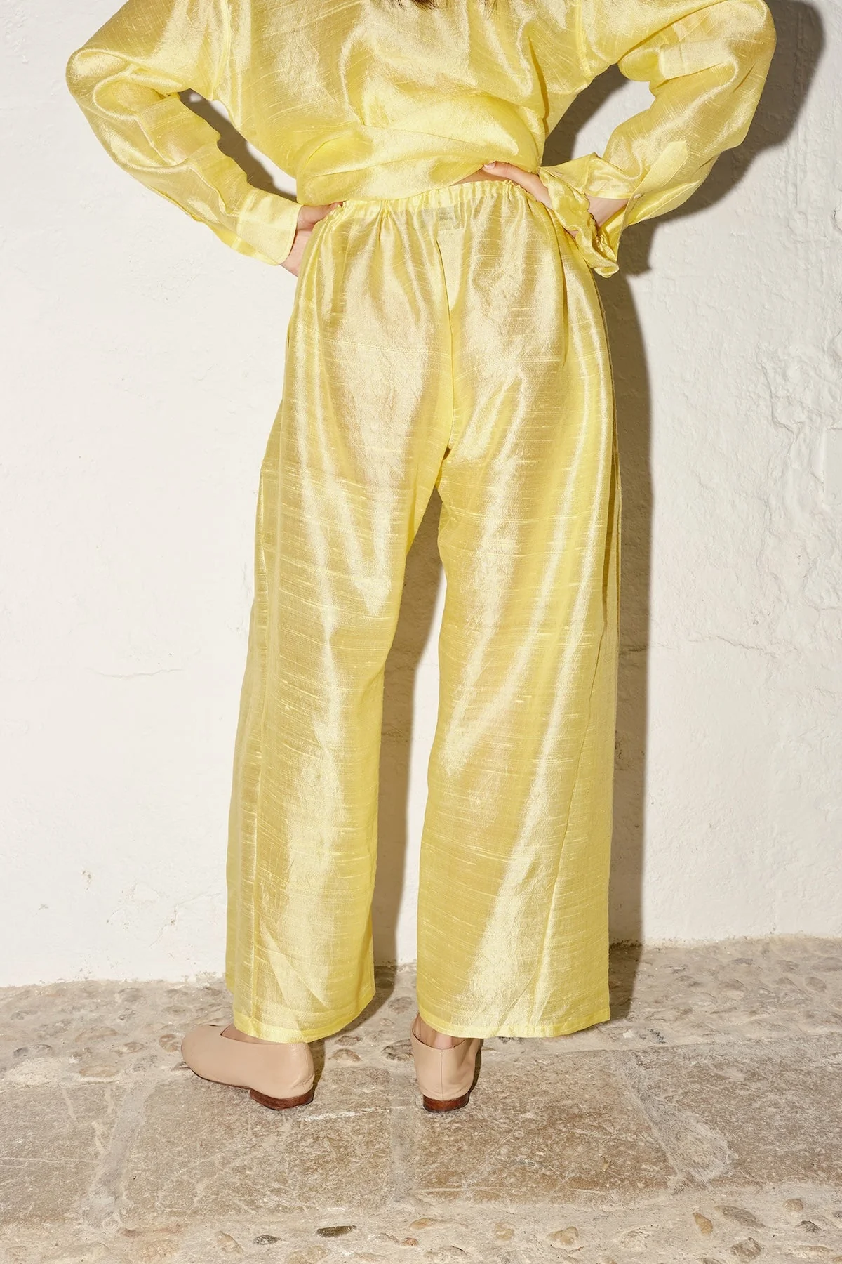 Datura Judo Dupion Pants - Lemon Butter - Image 4