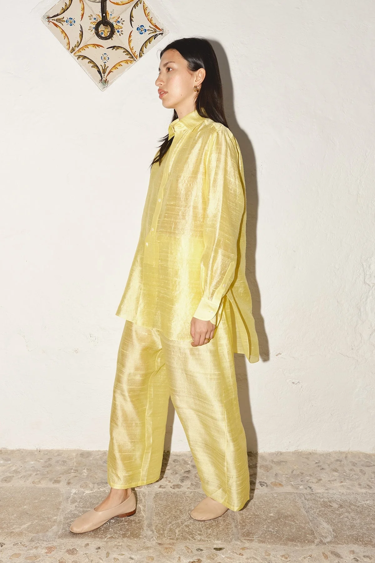 Datura Judo Dupion Pants - Lemon Butter - Image 5
