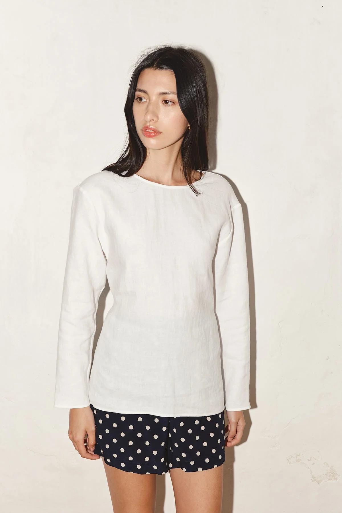 Datura Linen Encens Top - White - Image 2