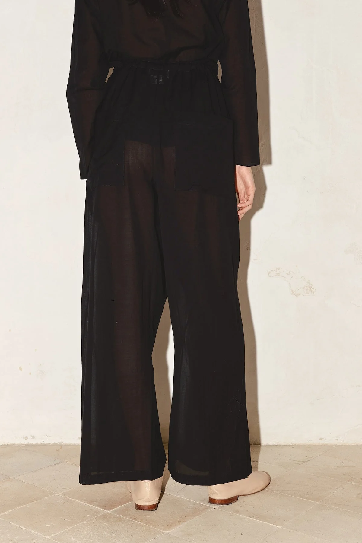 Datura Tae Batiste Cotton Pants - Black - Image 4