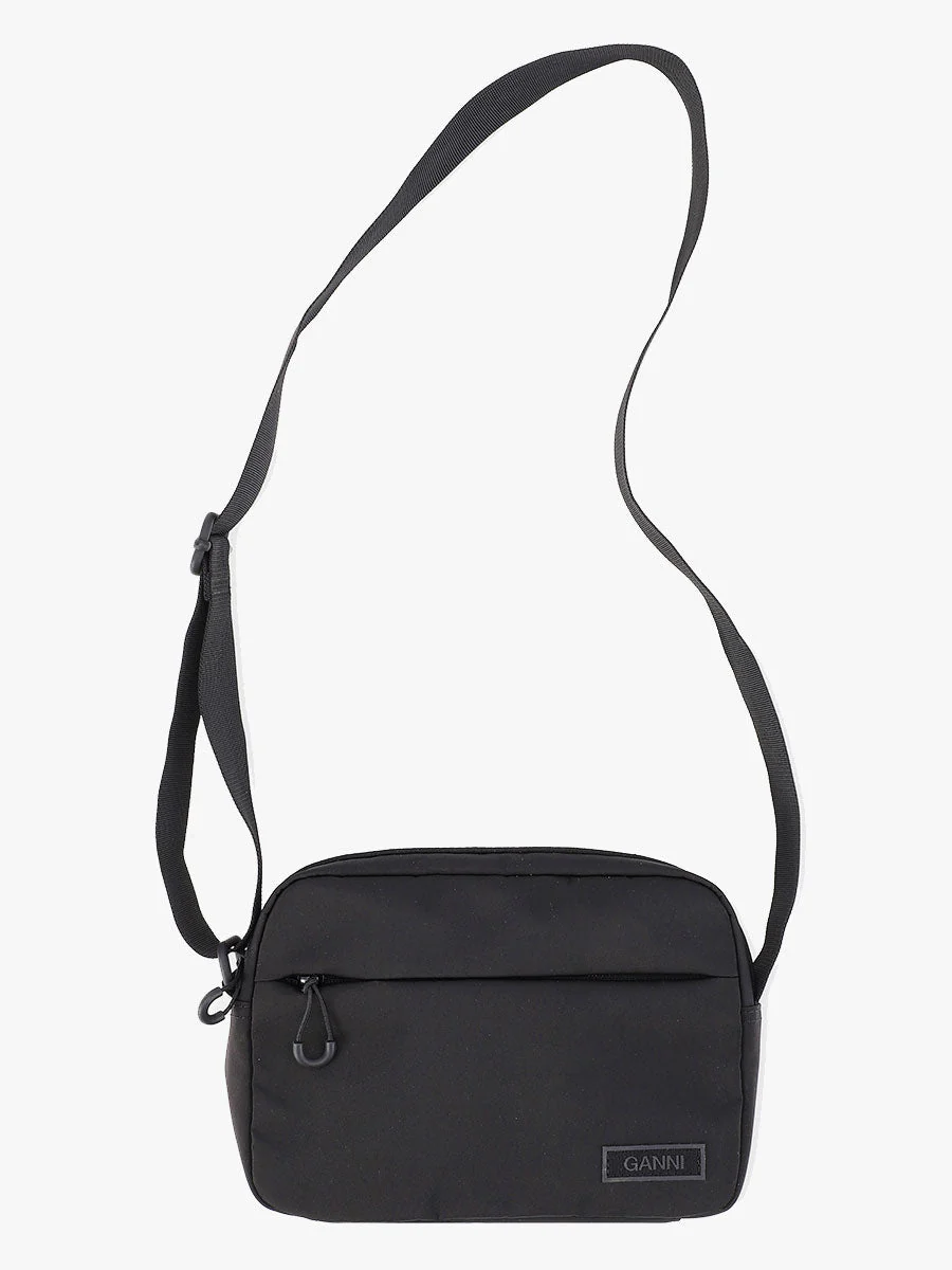 Ganni Recycled Tech Festival Bag - Black - Image 3