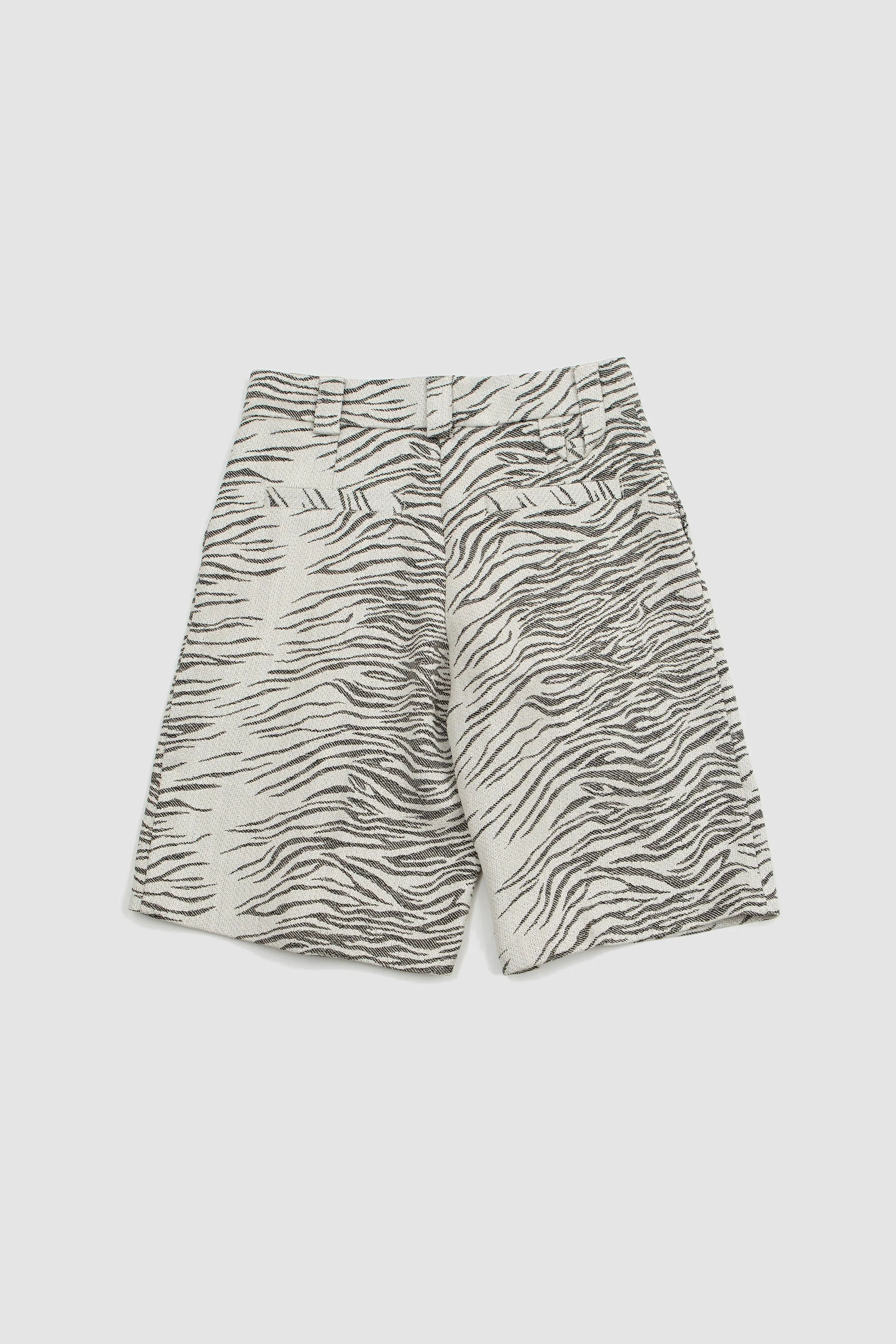 Jacquemus Le Short Navega - Jacquard Mottled Zebra Black - Image 5