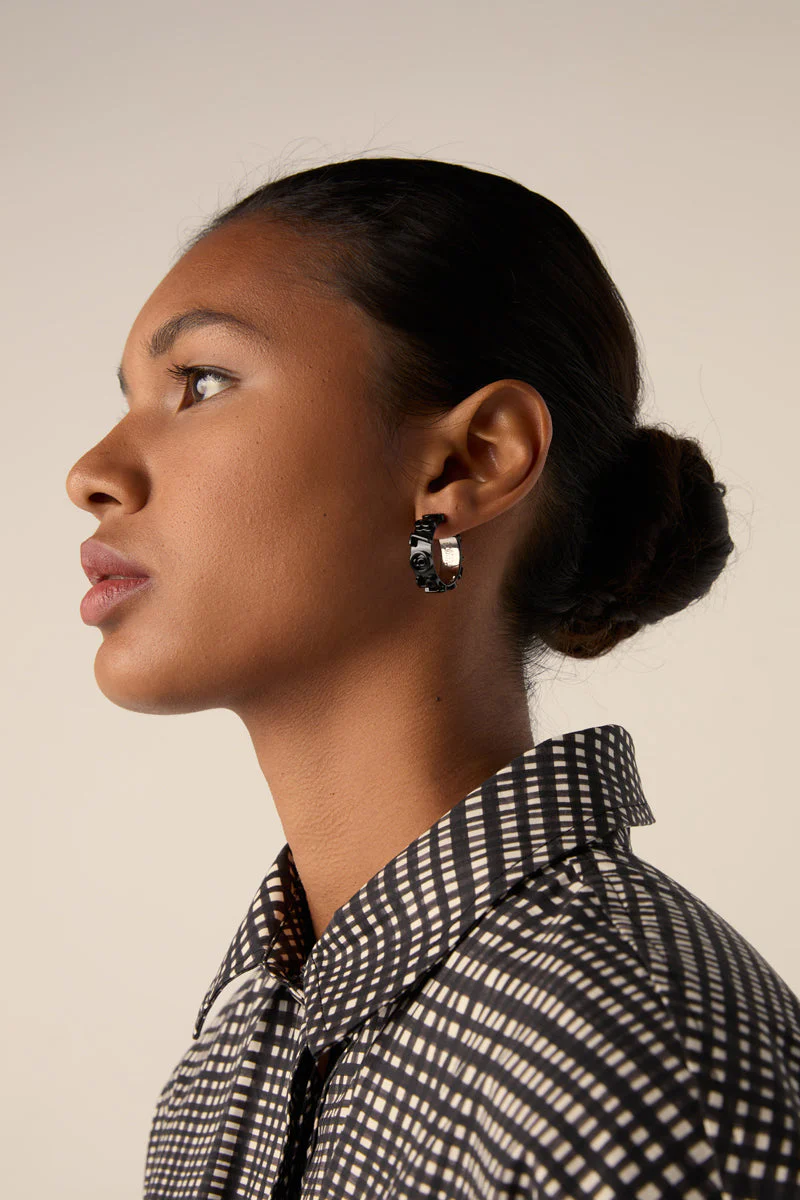 MM6 MAISON MARGIELA Numeric Hoop earrings - Black - Image 4