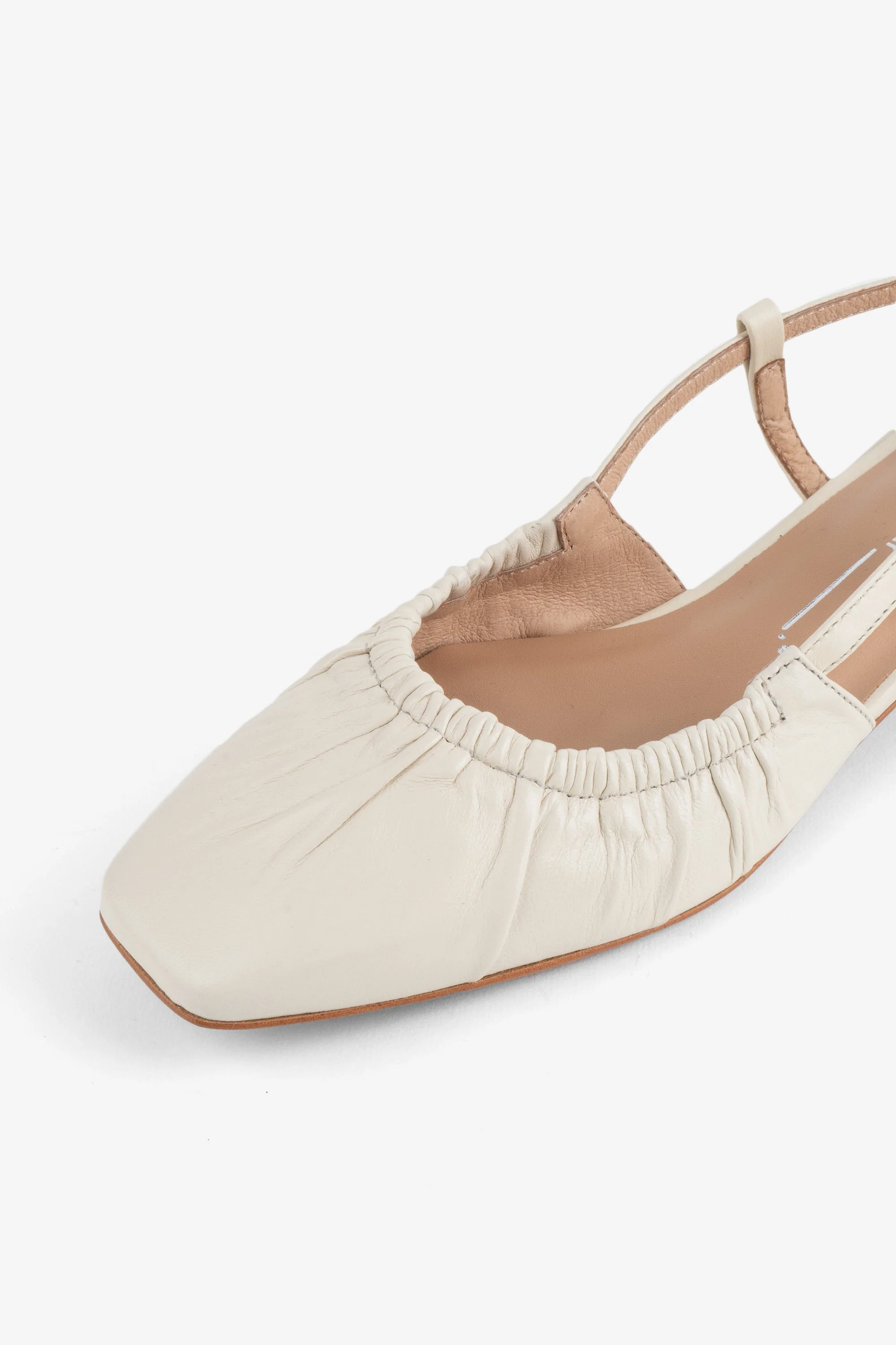 "INTENTIONALLY __________." DAFF SLINGBACK FLAT - Black/Cream - Image 10
