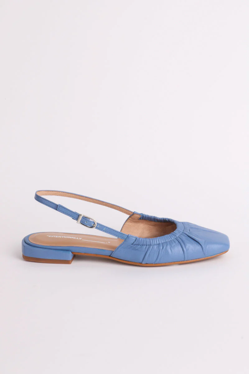"INTENTIONALLY __________." DAFF SLINGBACK FLAT - Black/Cream - Image 15