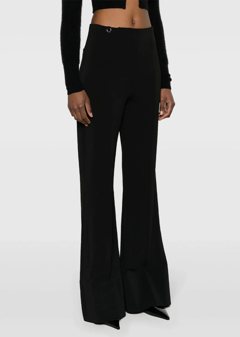 Jacquemus Flared Tousers - Black - Image 3