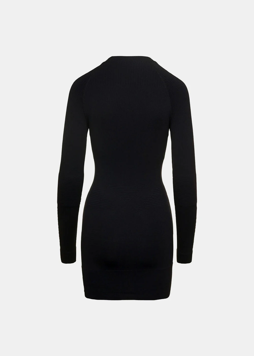 Balenciaga Long Sleeve Mini Tight Dress - Black - Image 2