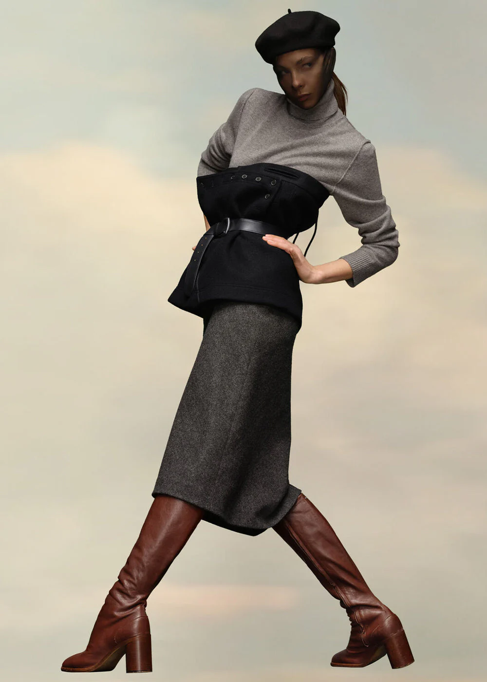 Maison Margiela Black Wool Bodice - Black - Image 2