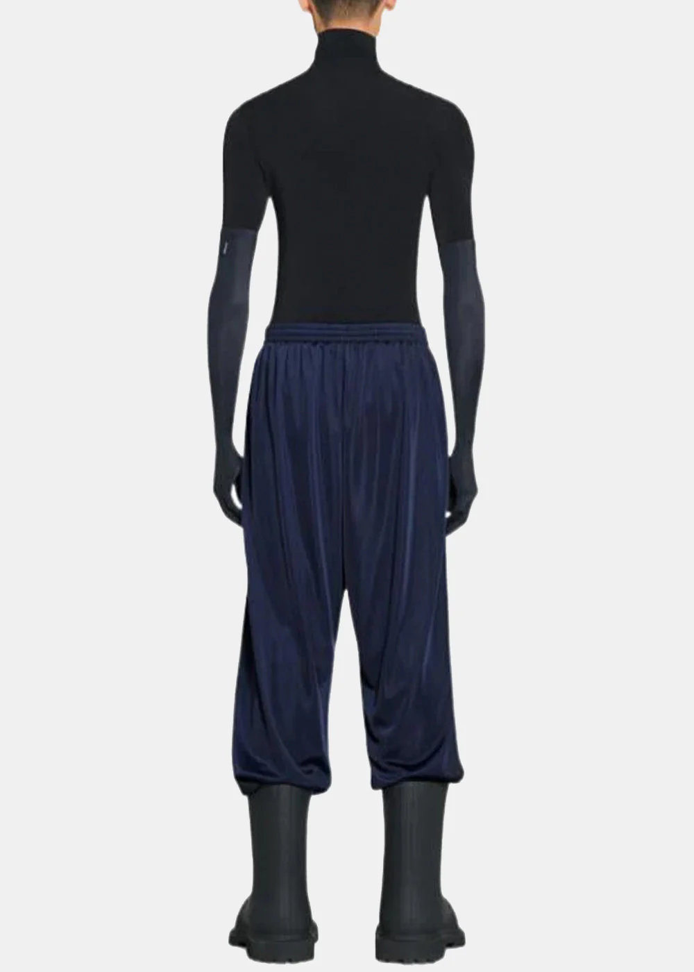 Balenciaga Drop-Crotch Trousers - Navy - Image 3