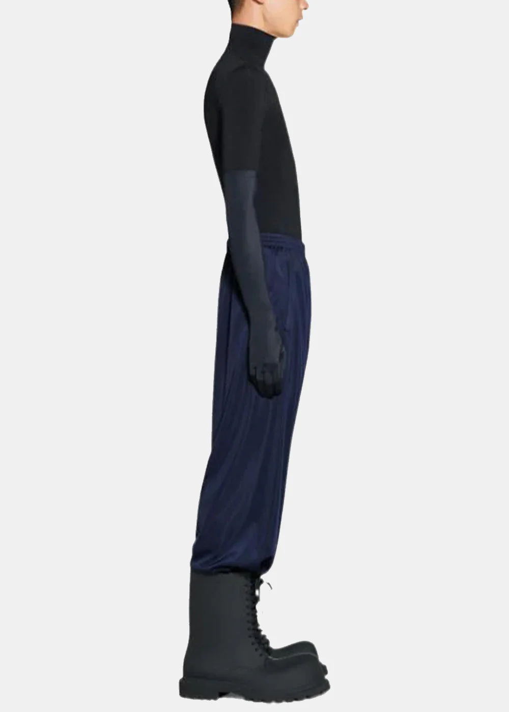 Balenciaga Drop-Crotch Trousers - Navy - Image 4