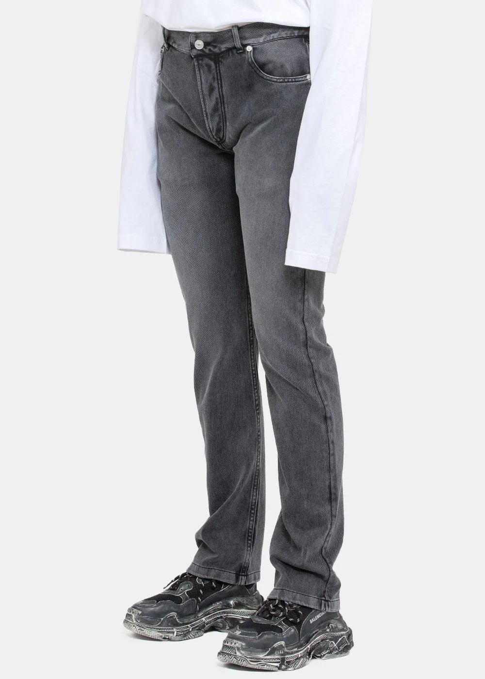 Balenciaga Trompe l Oeil Jeans - Wash Black - Image 3