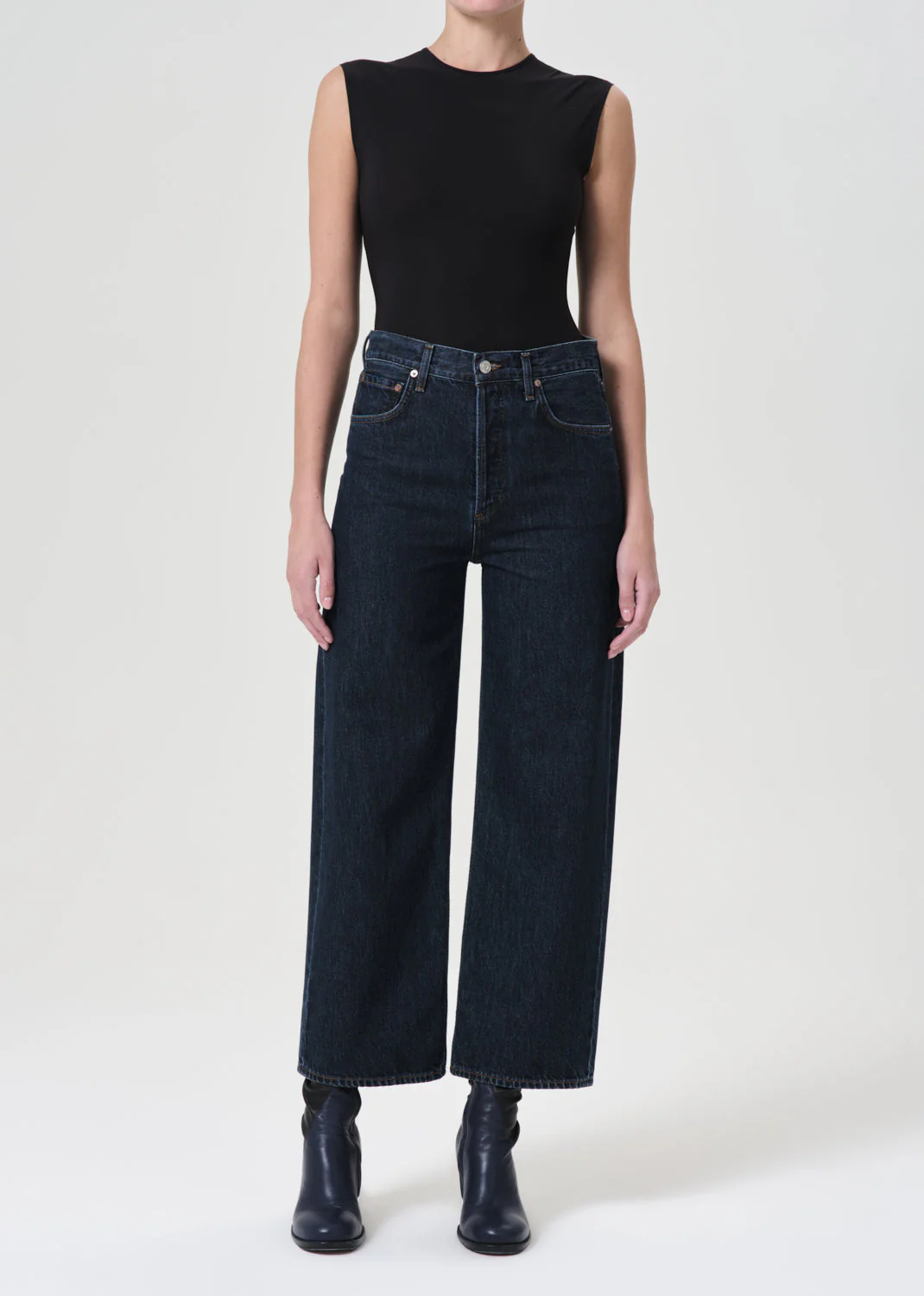 Agolde Ren Hi Rise Wide Leg - Polished - Image 3