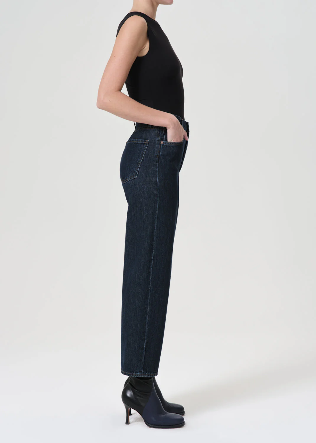 Agolde Ren Hi Rise Wide Leg - Polished - Image 5