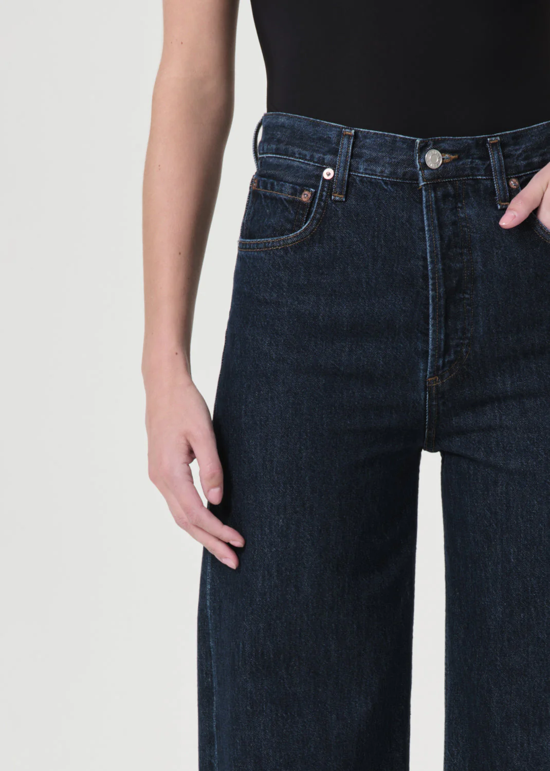 Agolde Ren Hi Rise Wide Leg - Polished - Image 7