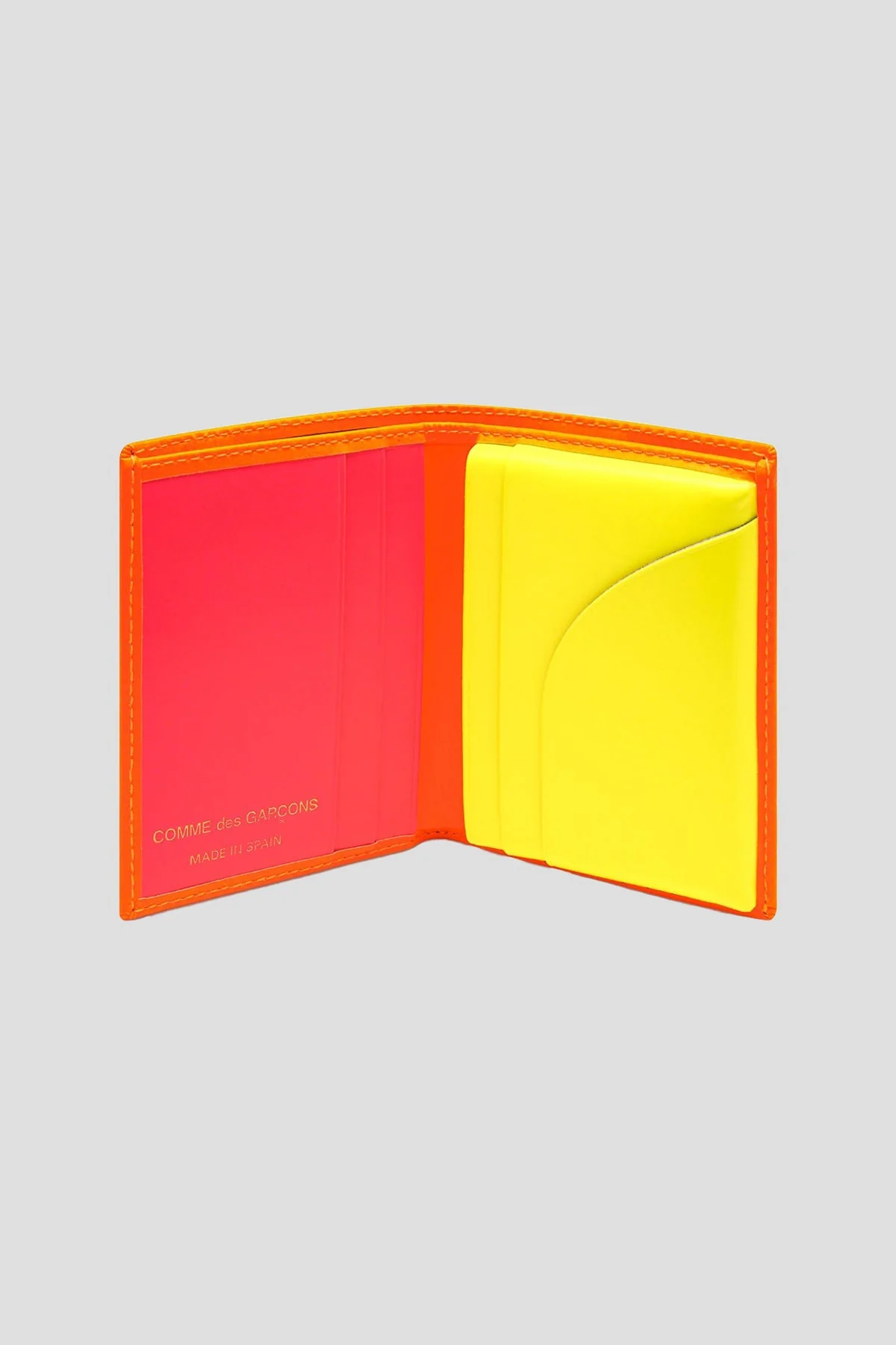 Comme des Garçons Classic Wallet - Super Fluo Orange/Pink - Image 2