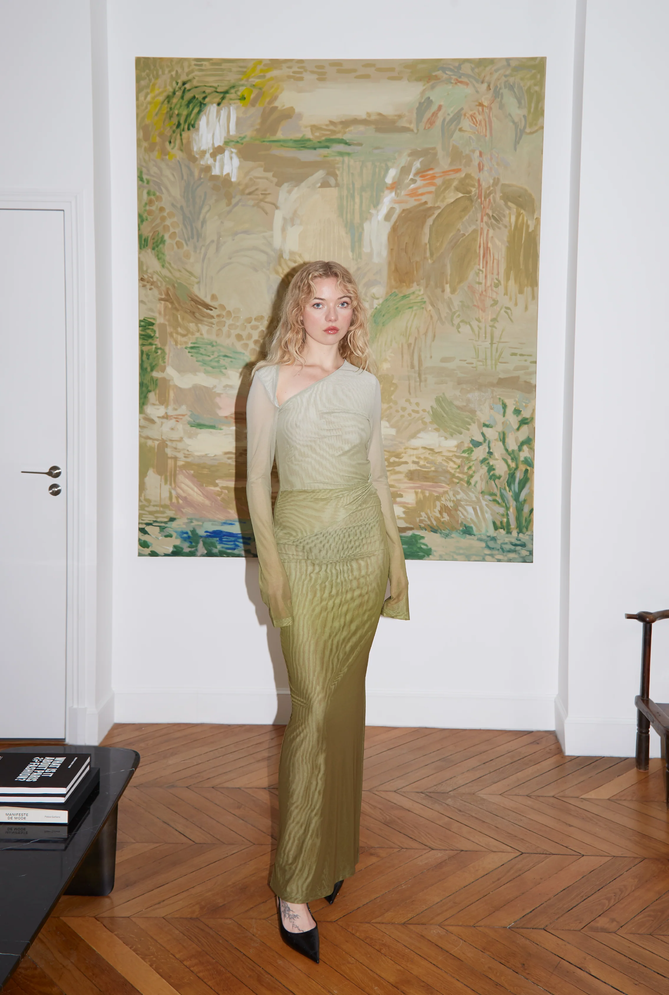 SAEMDI Gradient Mesh Dress - Image 4