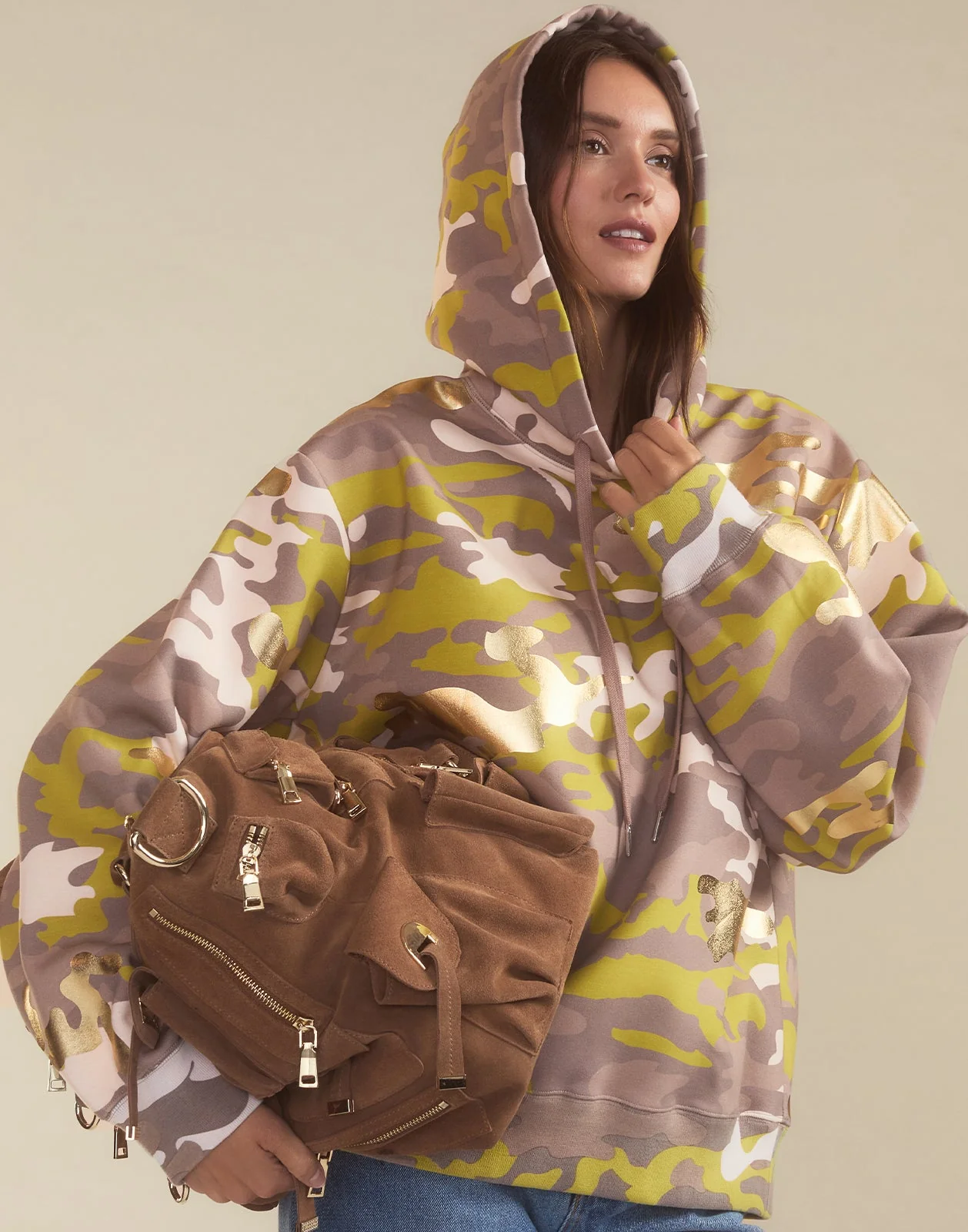 Cynthia Rowley In Plain Sight Hoodie - Camo - Image 5