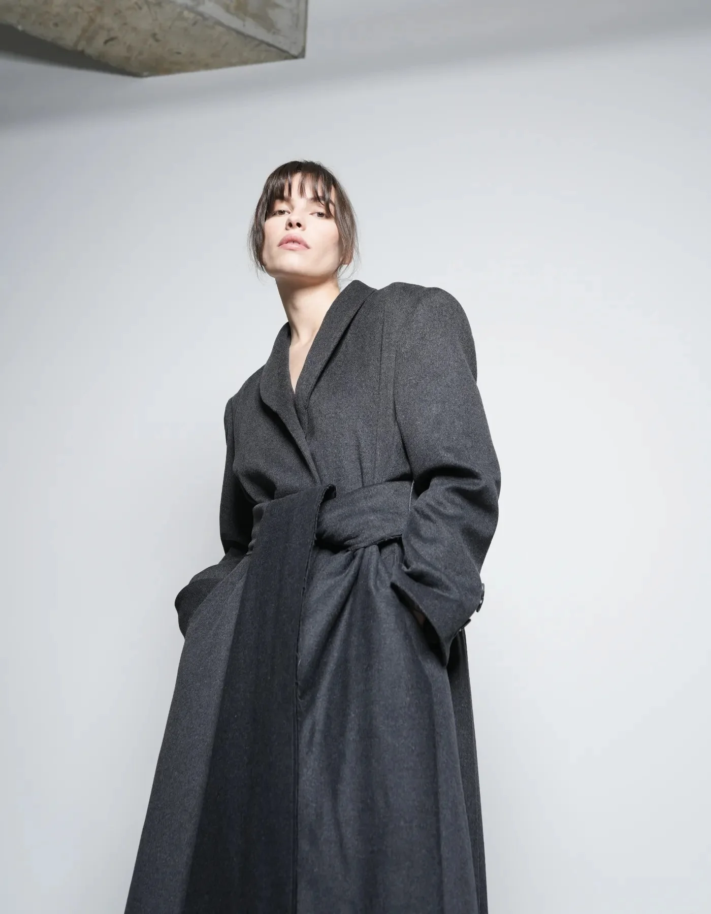 MAET ASURA Cashmere Coat - Dark Grey - Image 2