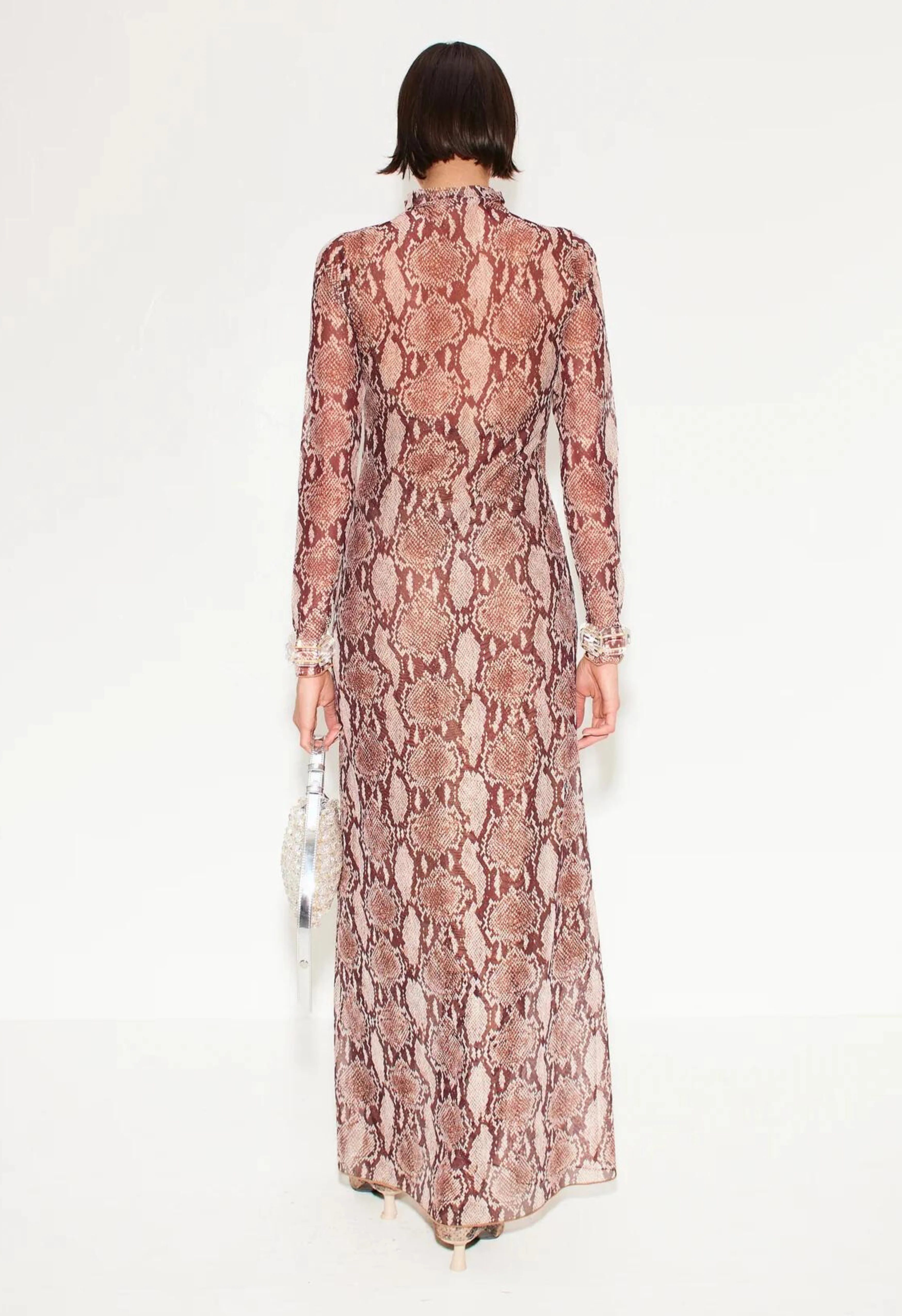 Simon Miller Zesty Mesh Dress - Snake Print - Image 4