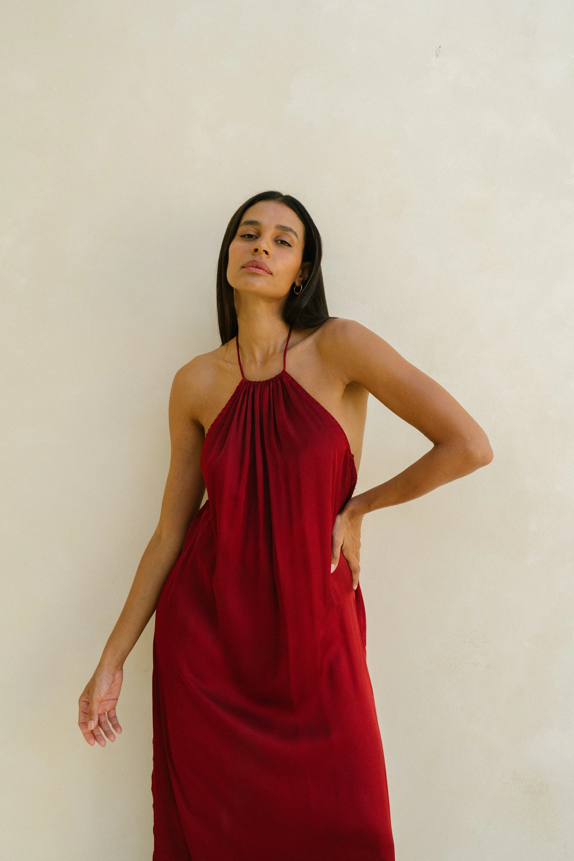 Bahhgoose Chi Dress - Deep Cherry - Image 2