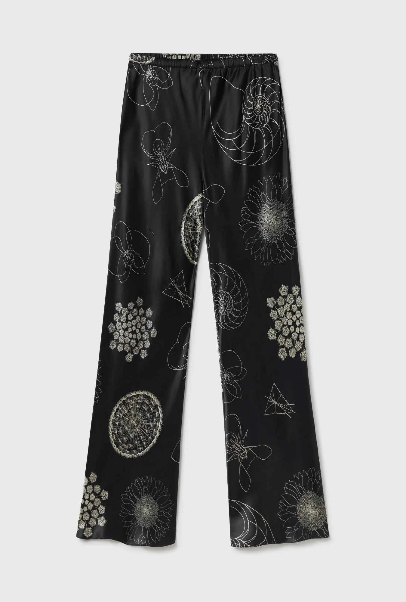 Silk Laundry BIAS CUT PANTS - FIBONACCI BLACK - Image 4