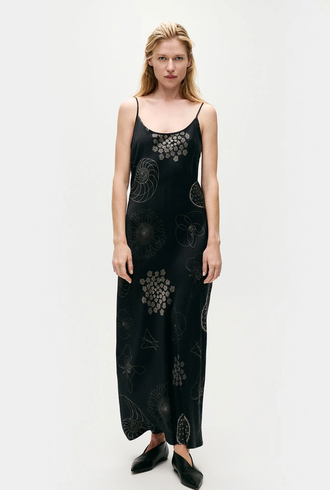 Silk Laundry 1996 Dress - Fibonacci Black