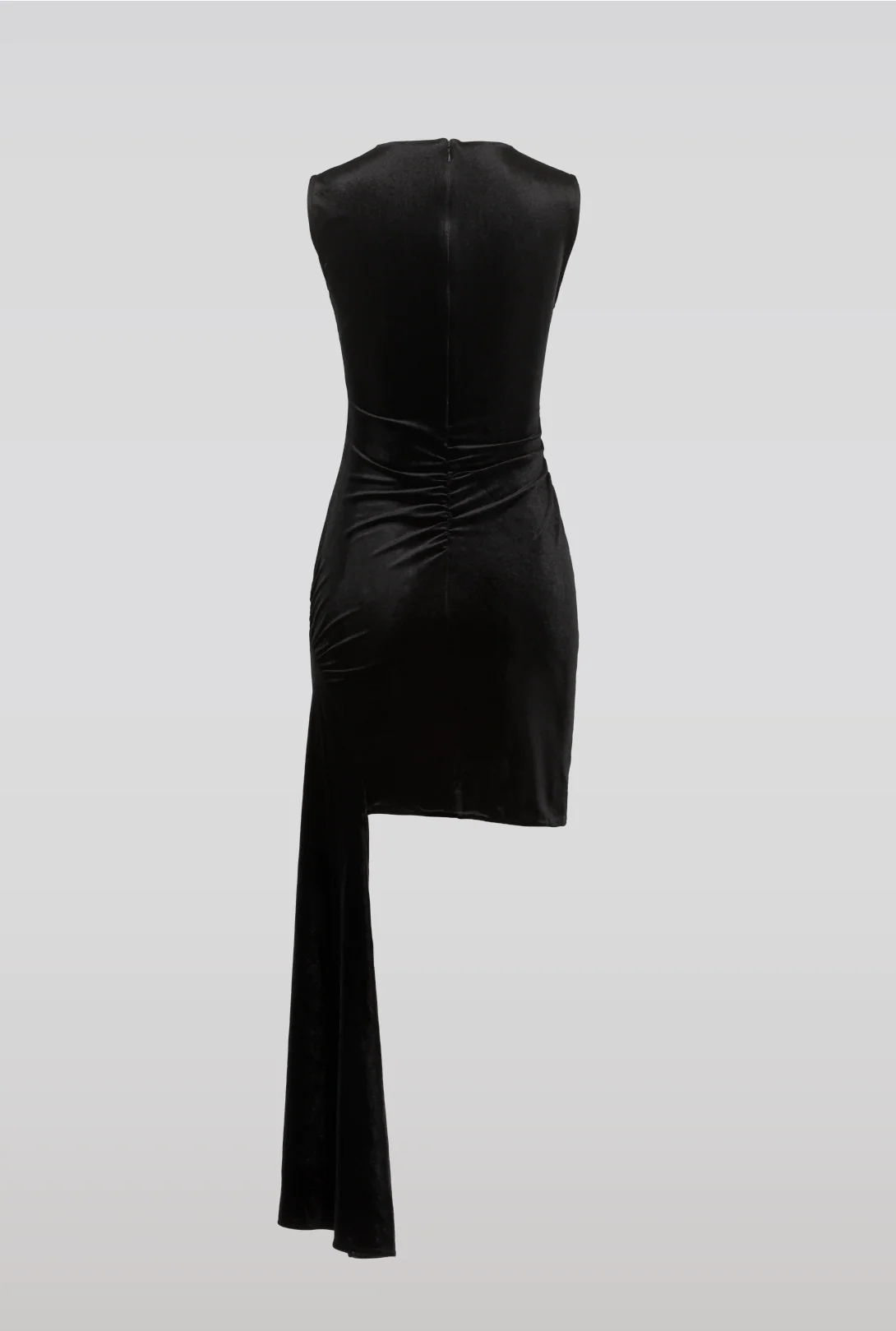 SAEMDI Velvet Side Tail Dress - Image 6