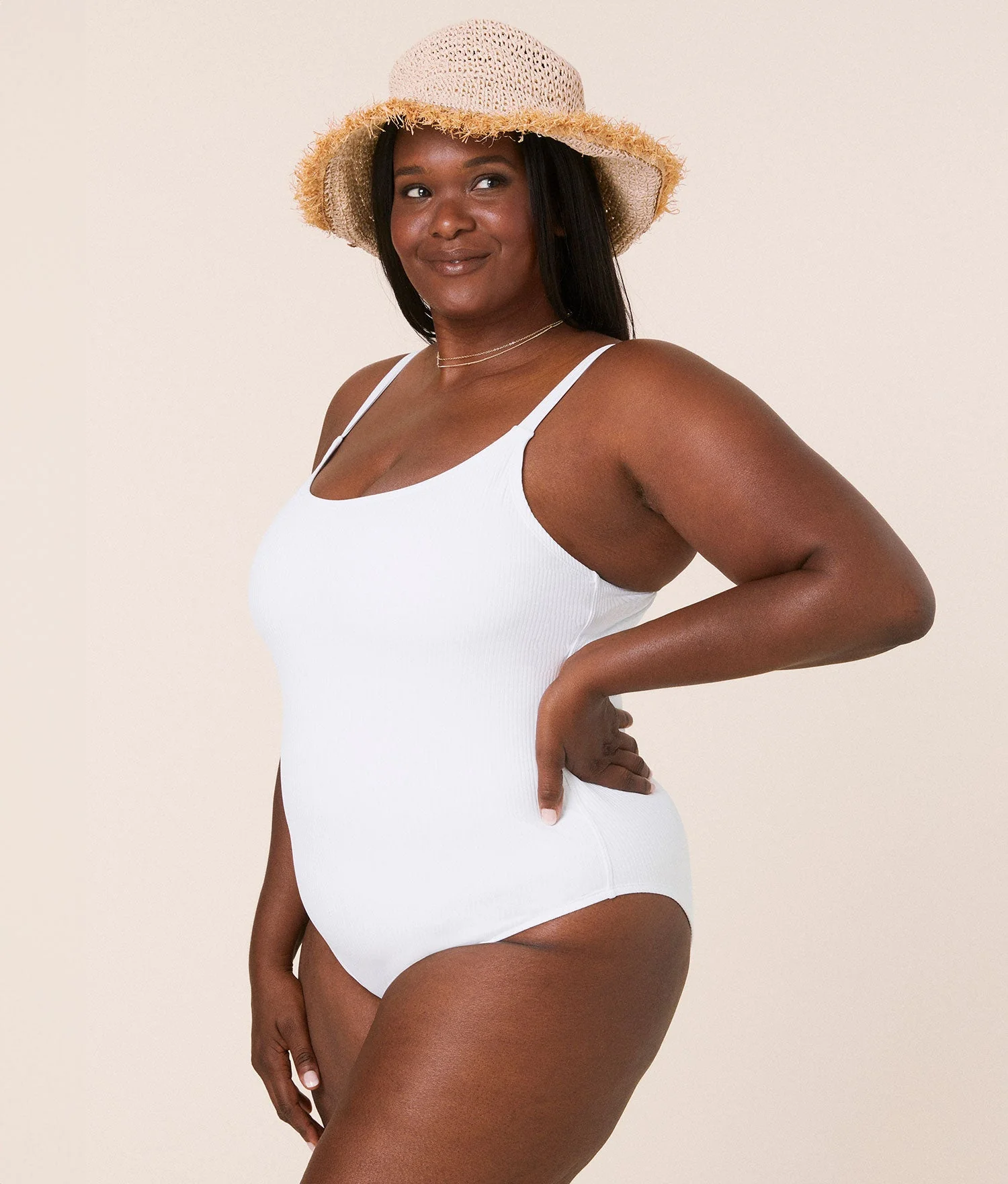 Andie Swim The Amalfi Ribbed One Piece - White - Image 7