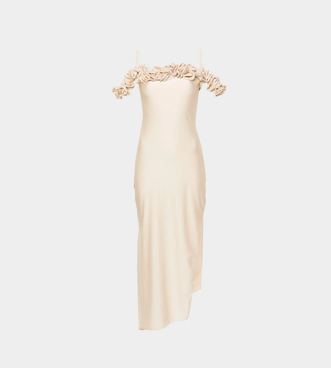 Coperni Ruffle Dress - Beige - Image 5