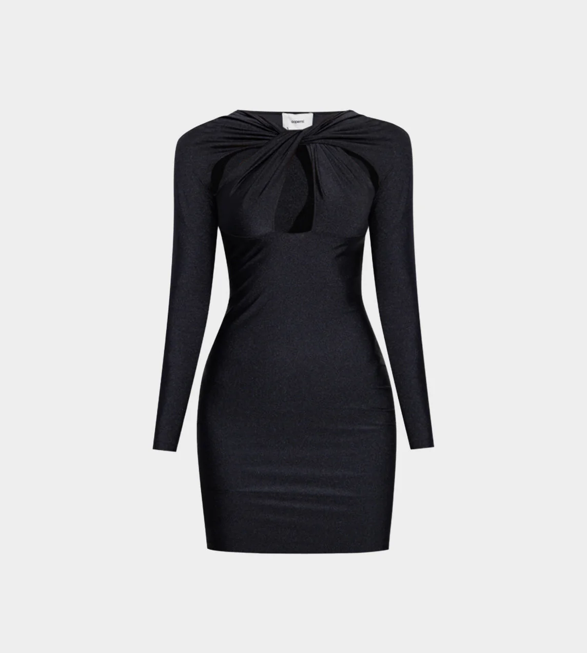 Coperni Twisted Cut-out Jersey Dress - Blk - Image 4