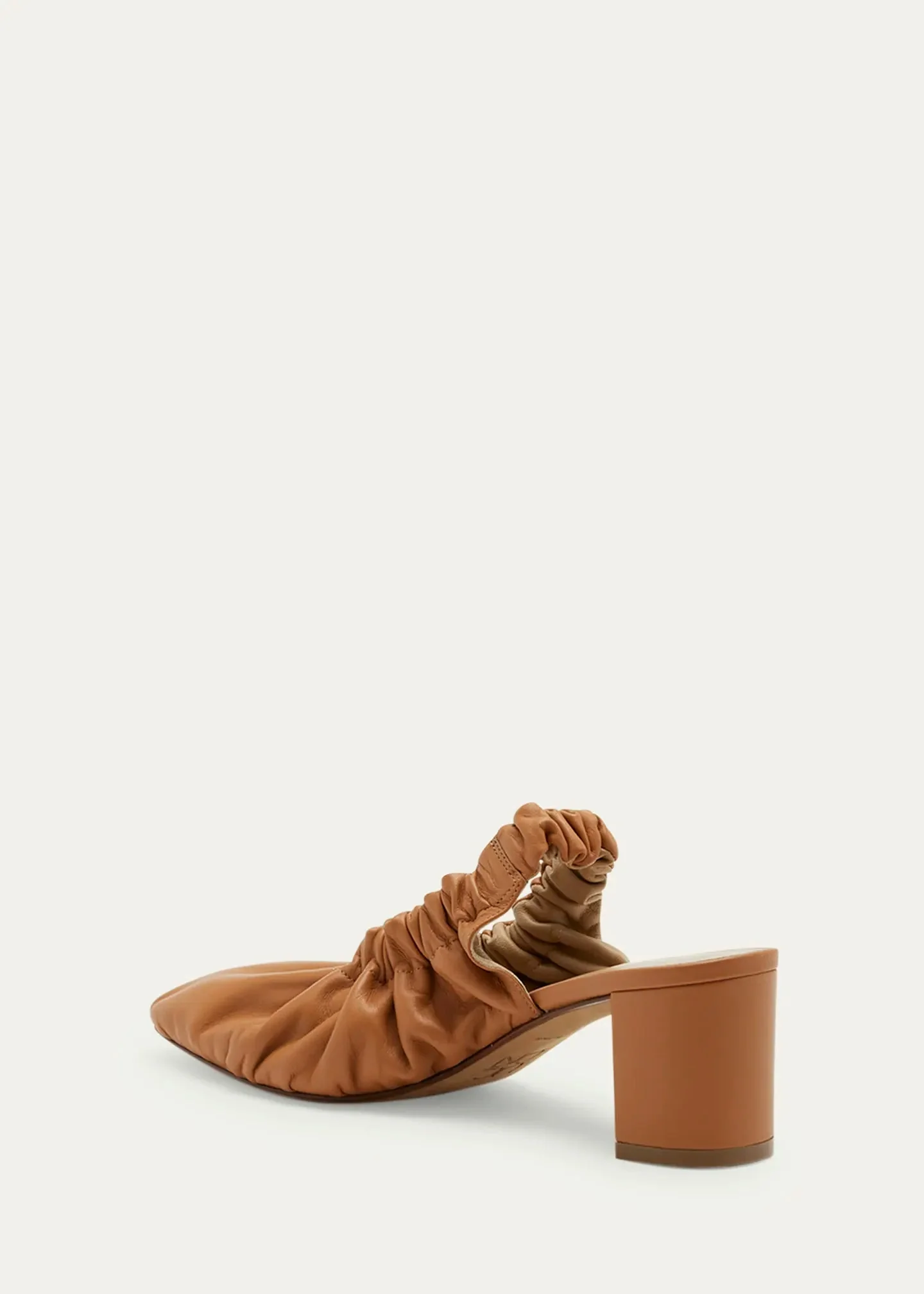Ulla Johnson ALIA RUCHED PUMP - NAPPA PECAN BROWN - Image 2
