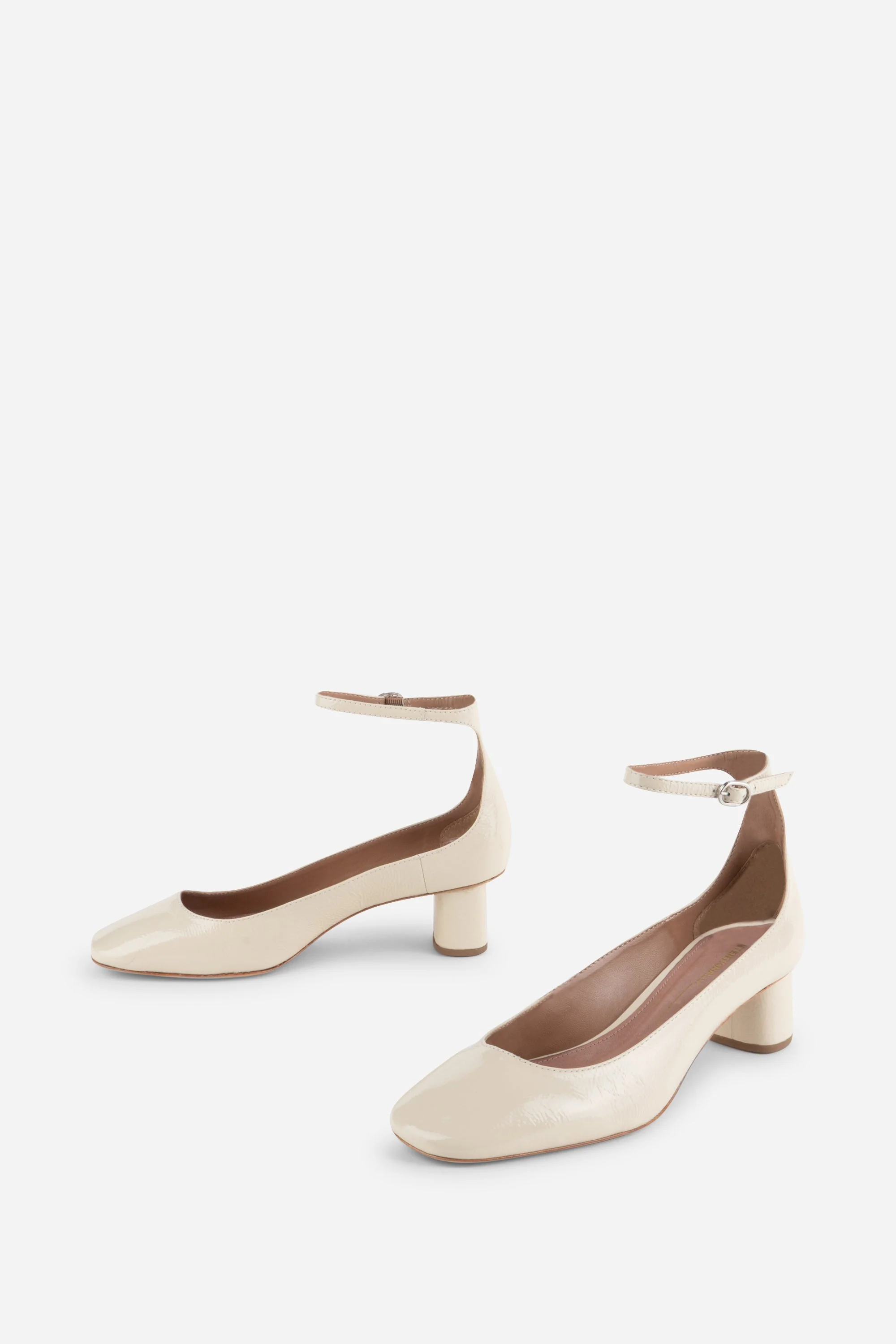 "INTENTIONALLY __________." WYLDE ANKLE STRAP HEEL - Black/White - Image 6