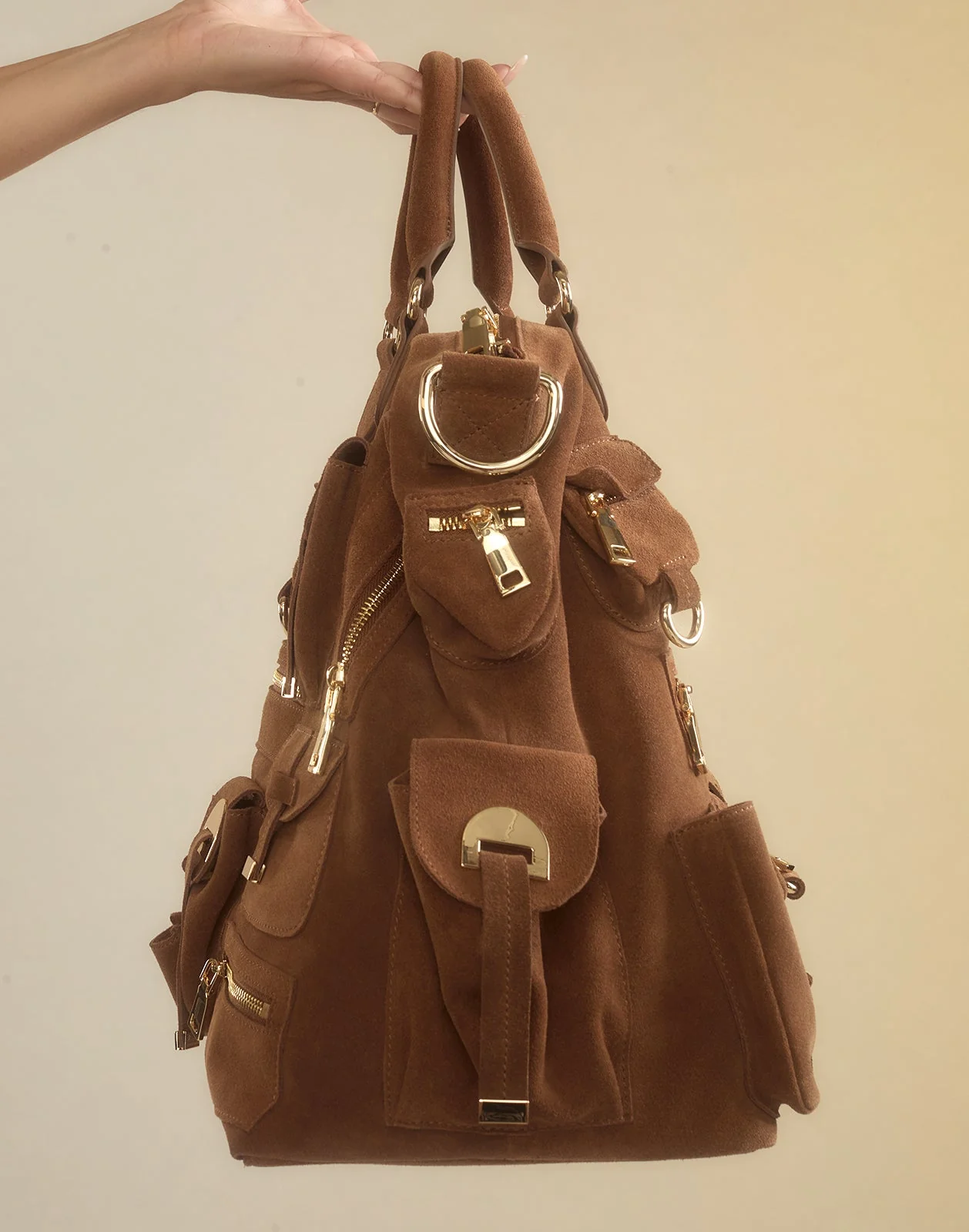 Cynthia Rowley Leather Cargo Pocket Bag - Image 4