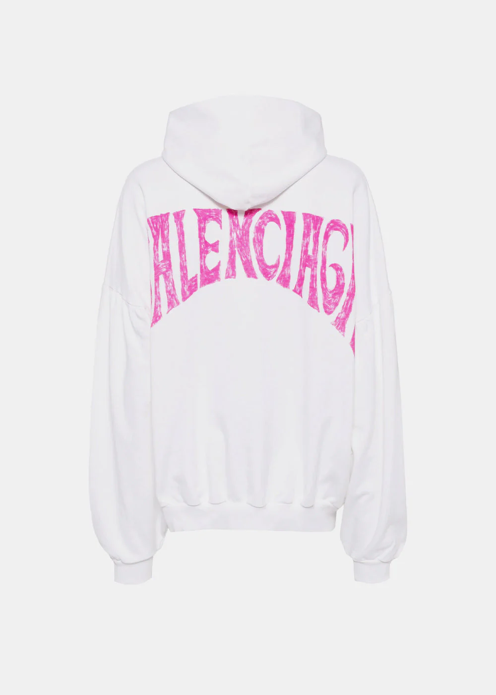 Balenciaga Paris Tropical Hoodie - White/Pink - Image 2