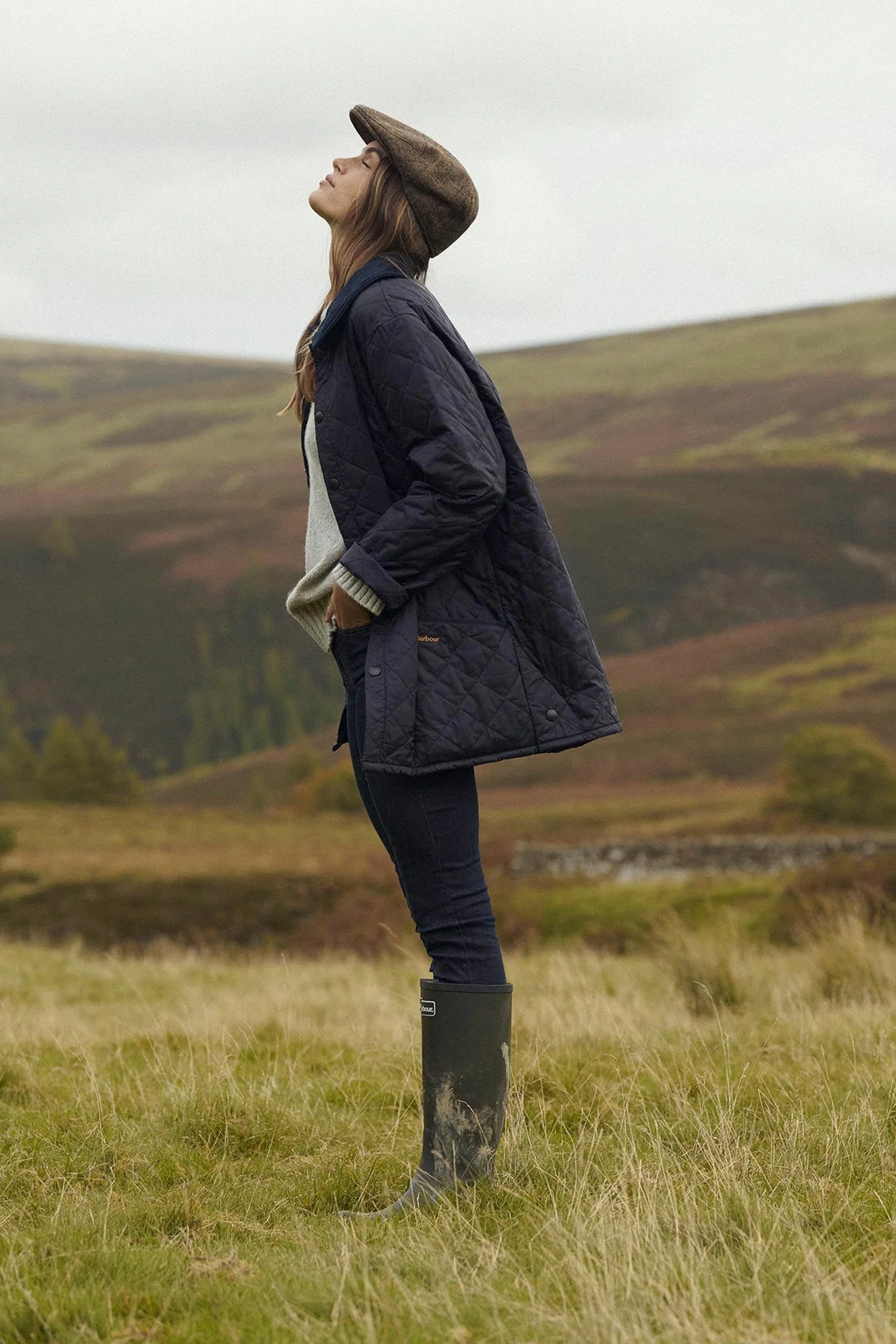 Barbour Abbey Tall Welly - OLIVE - Image 2