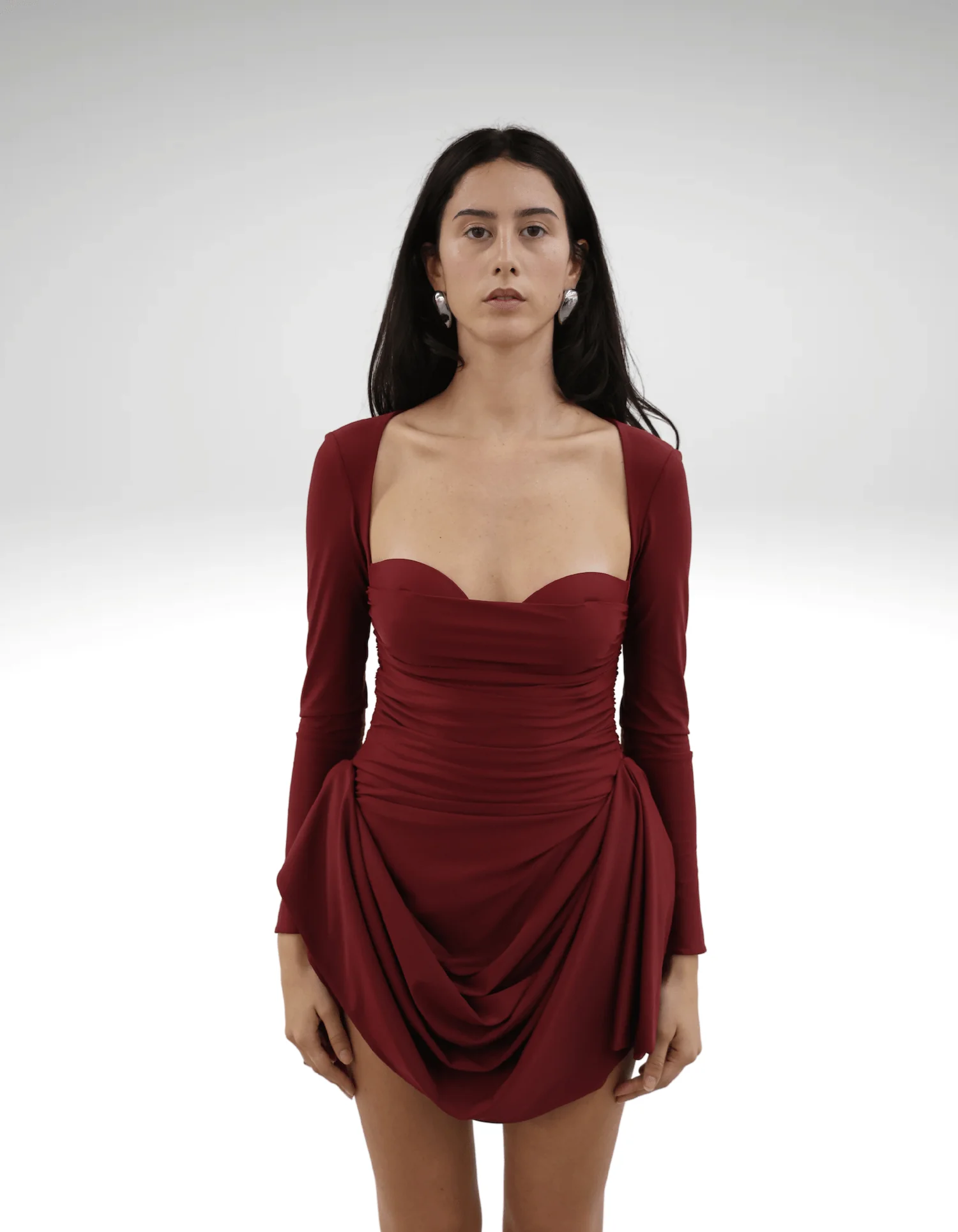 Maet Kilah Mini Dress - Red - Image 3