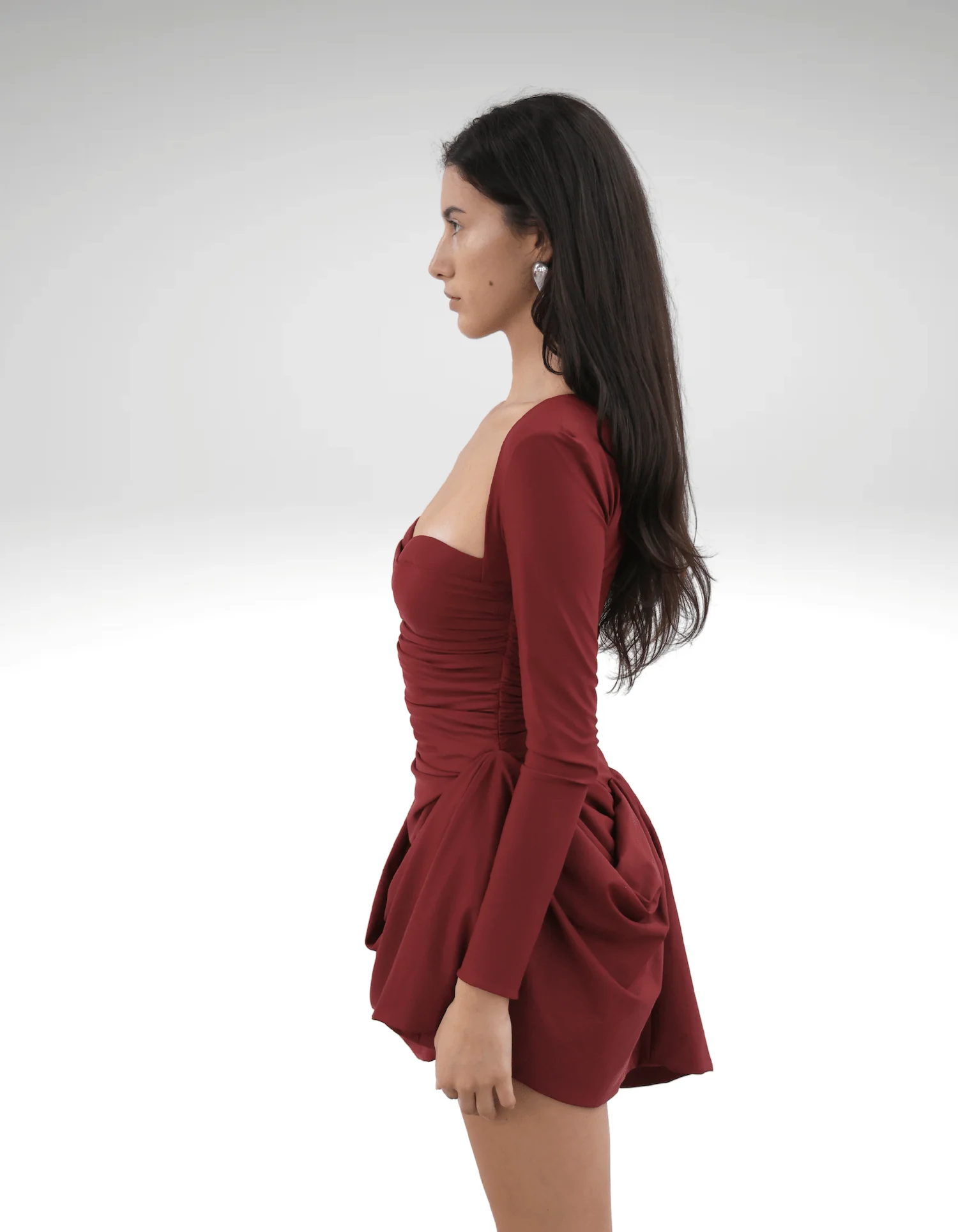 Maet Kilah Mini Dress - Red - Image 4