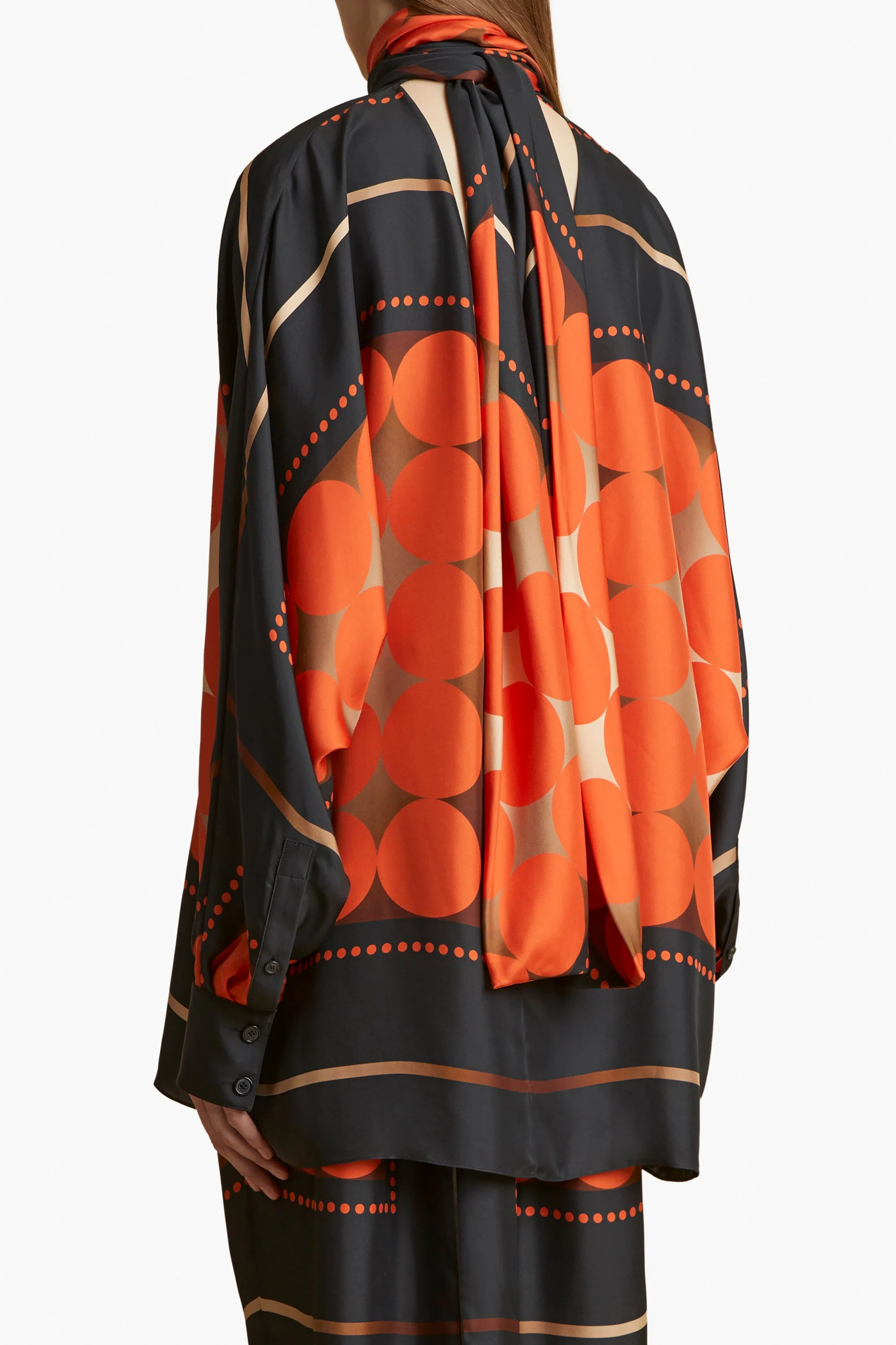 khaite BEX TOP - Orange Multi - Image 3