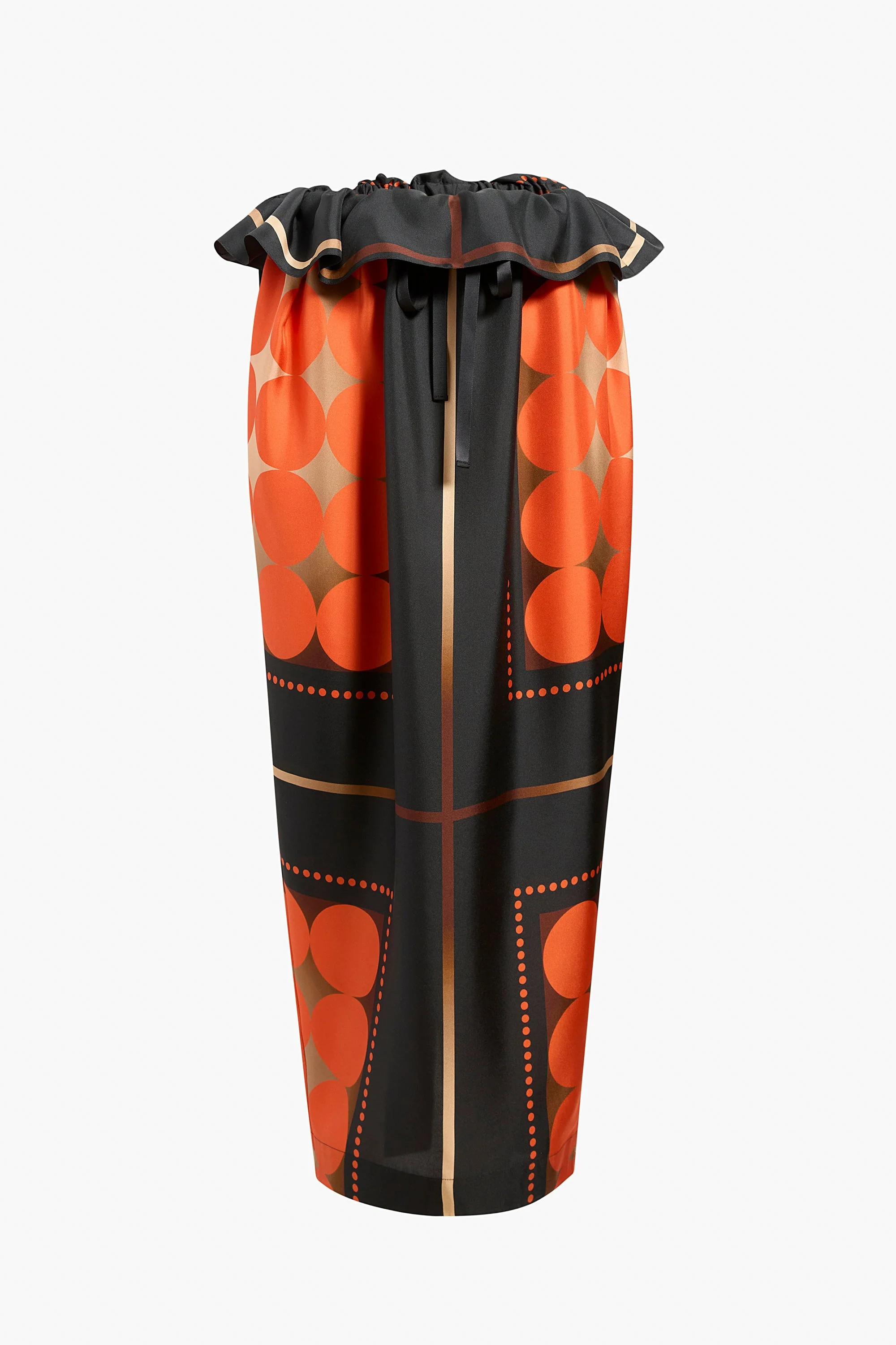 Khaite Lilila Skirt - Orange Multi - Image 6