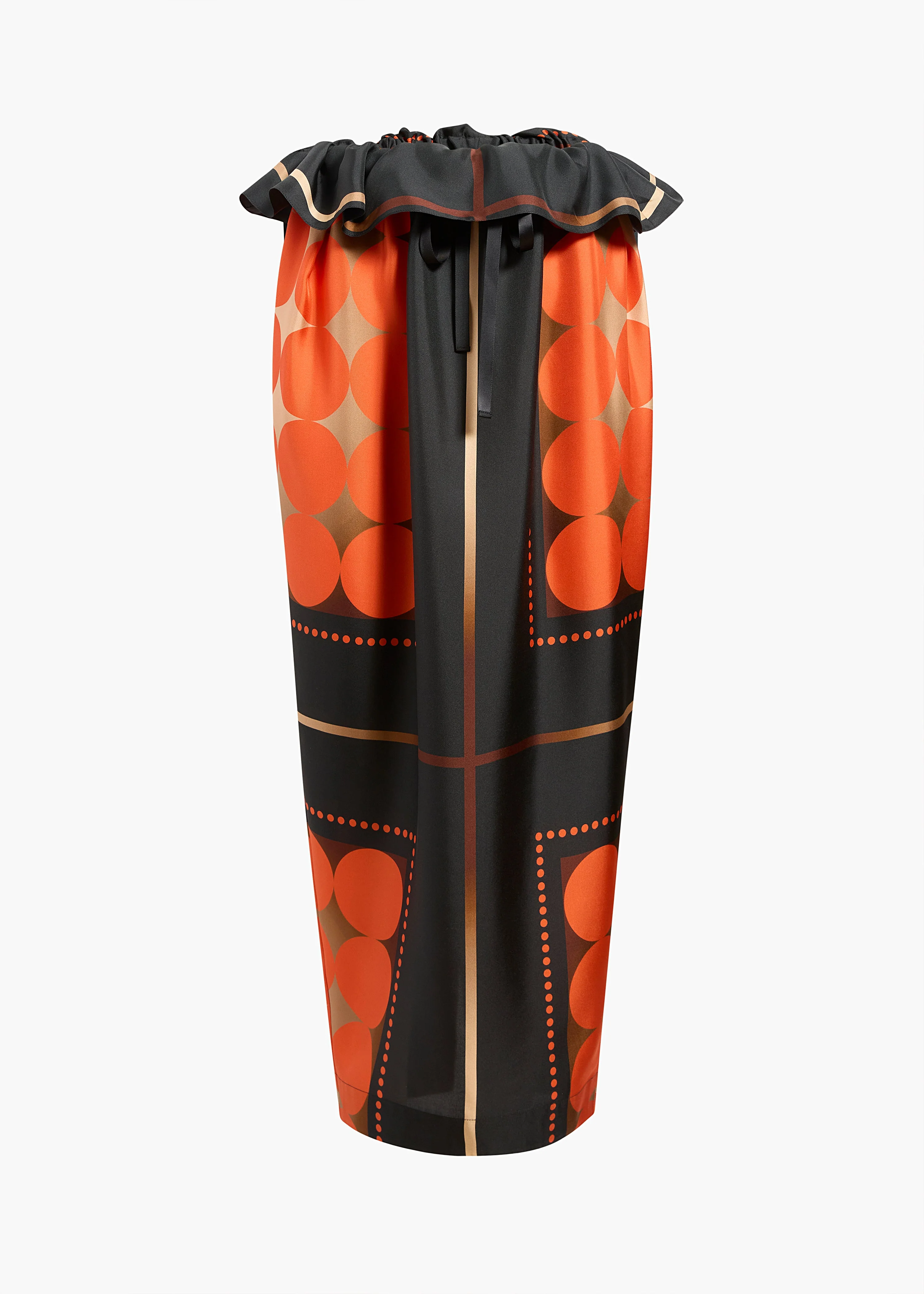 Khaite Lilila Skirt - Orange Multi - Image 7