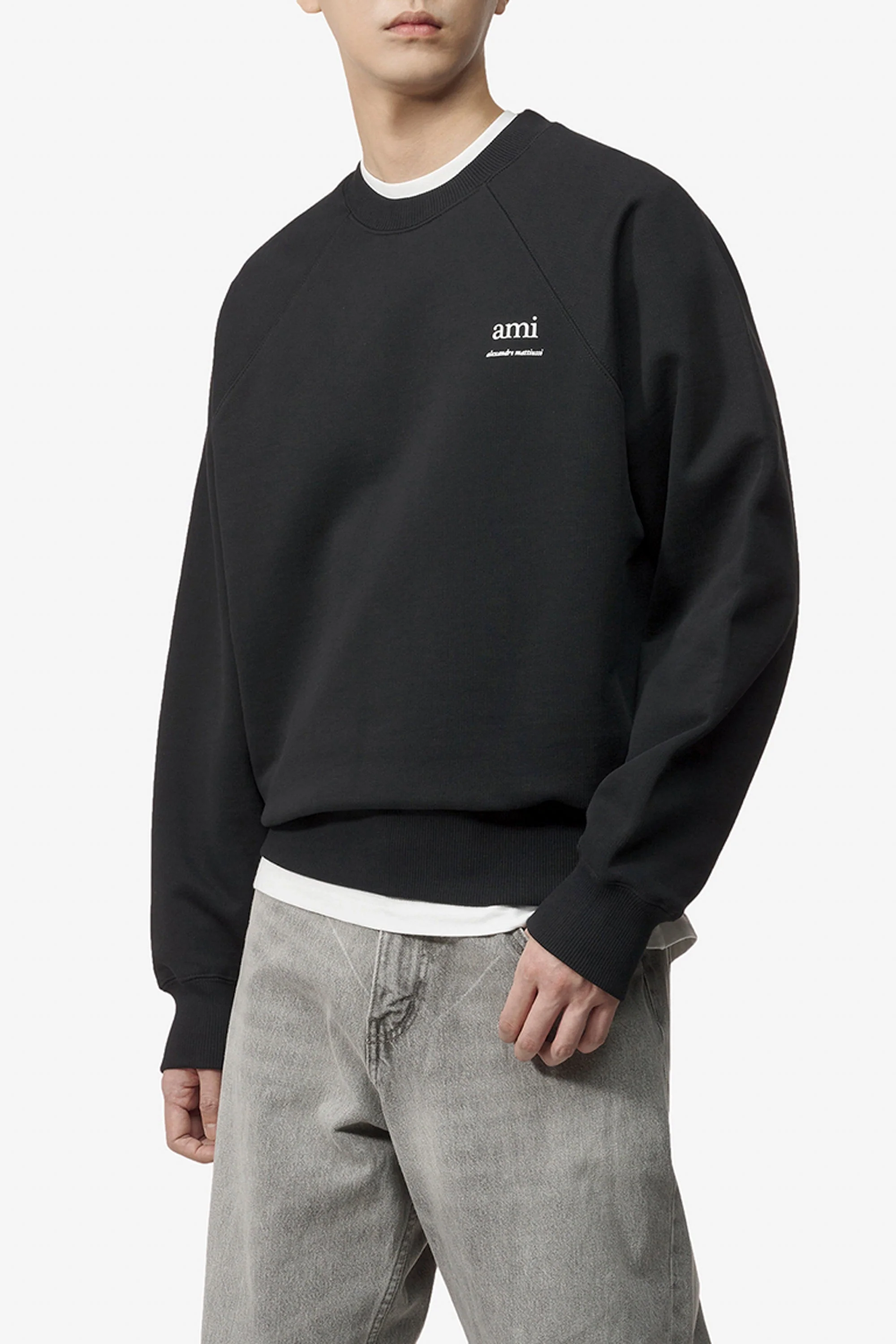 AMI SWEATSHIRT - BLACK/ANTIQUE CLAY - Image 2