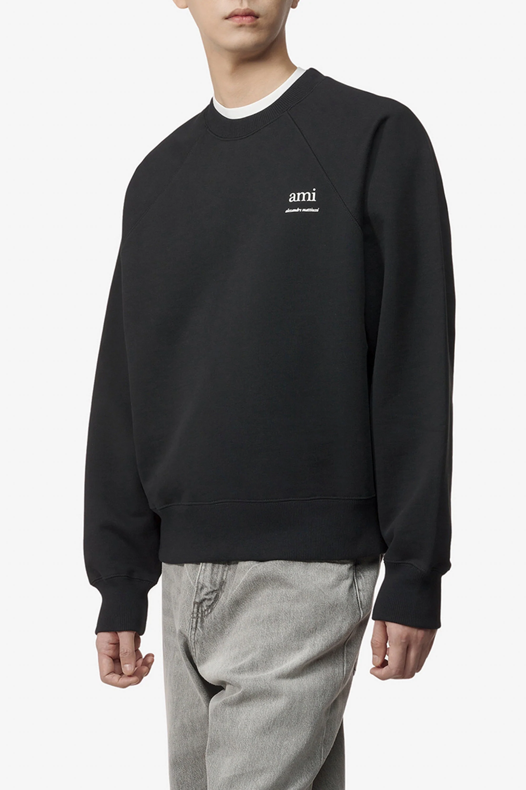 AMI SWEATSHIRT - BLACK/ANTIQUE CLAY - Image 3