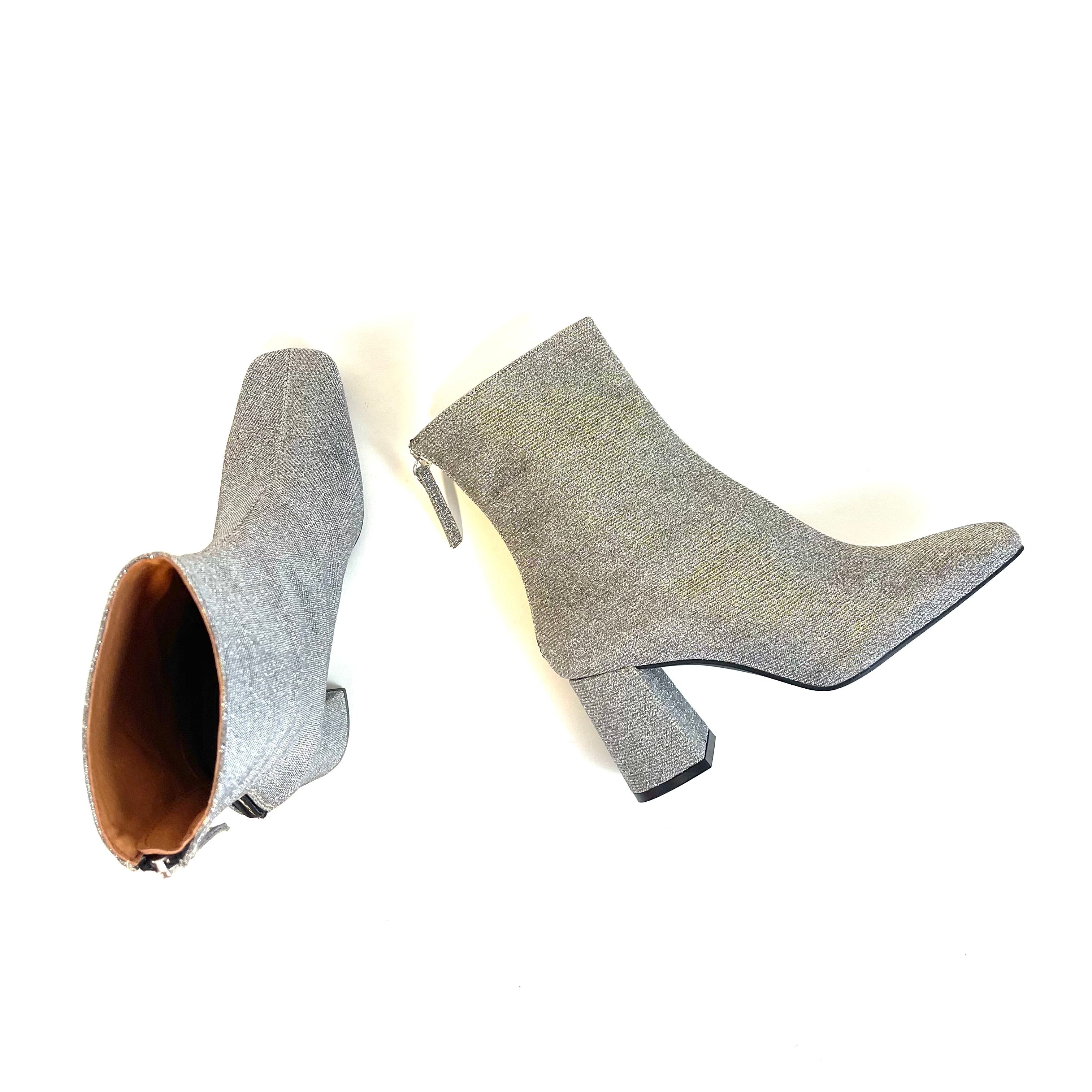 "INTENTIONALLY __________." Tabatha Boot - Disco Silver - Image 4